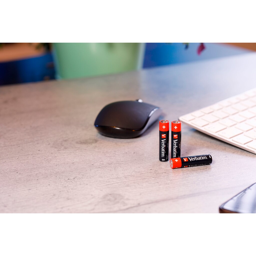 Verbatim Batterie »24er Pack Alkaline, Micro, AAA, LR03, 1.5V, Retail Box«, (24 St.)