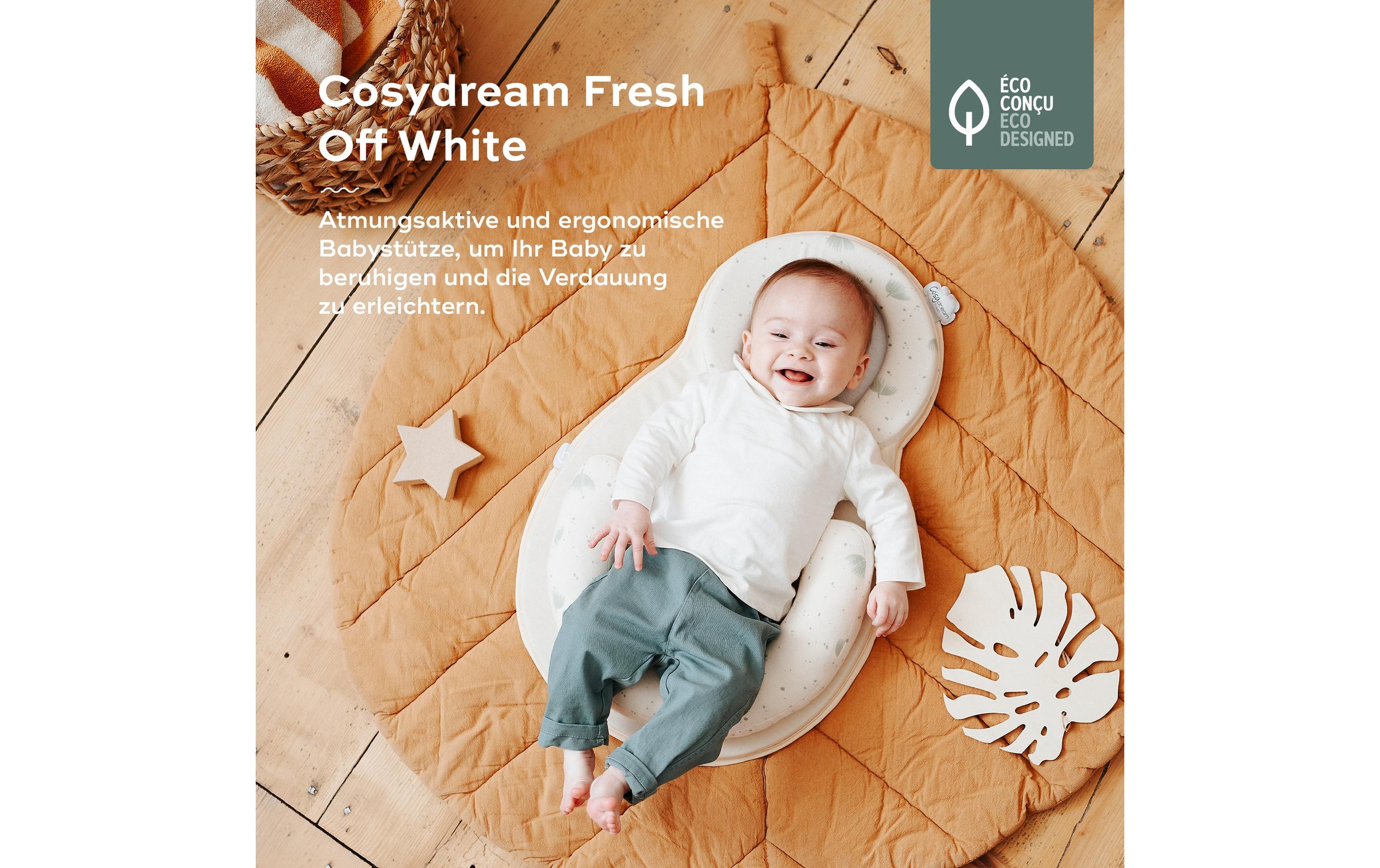 BABYMOOV Nackenkissen »Cosydream Fresh Mineral Beige«