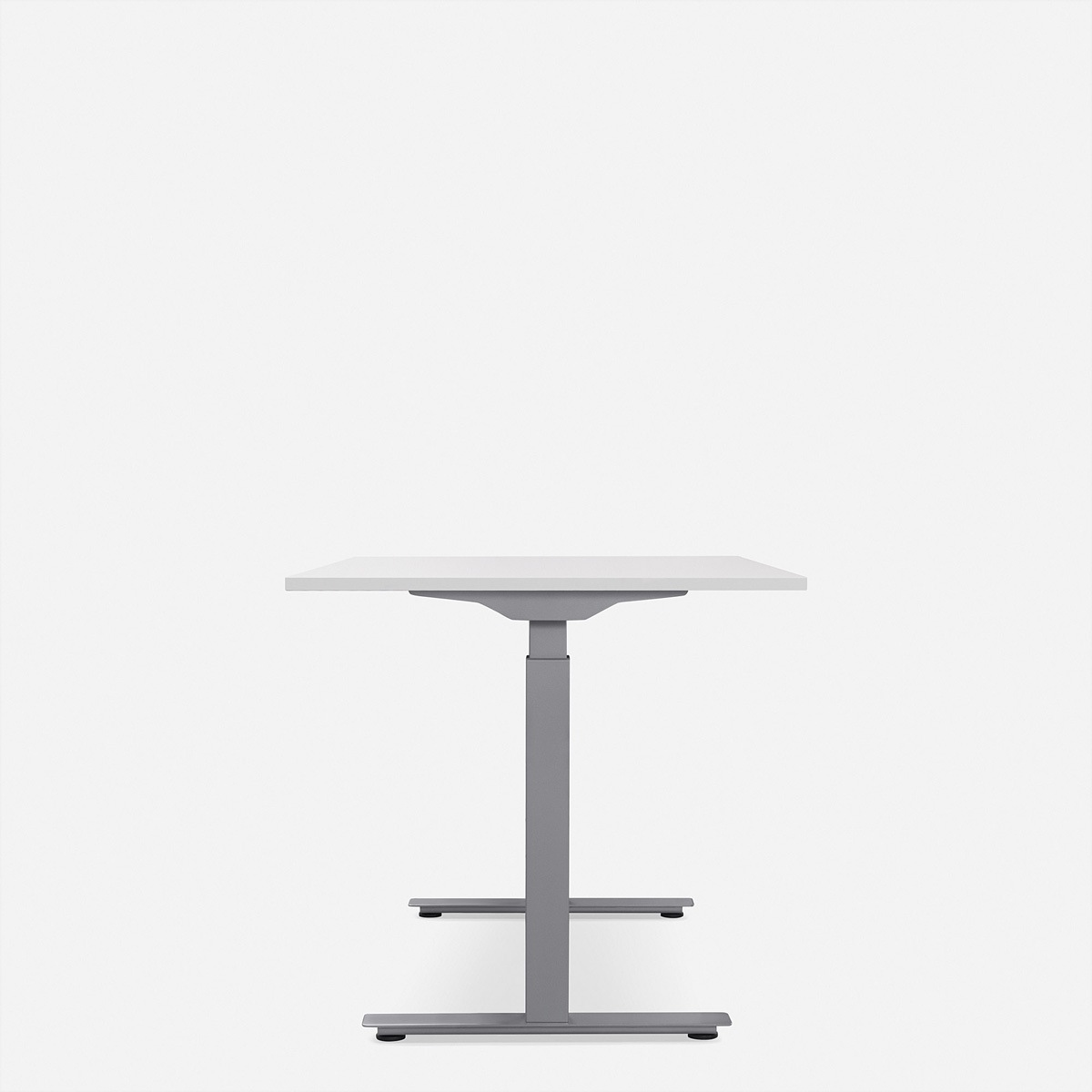 Schreibtische »WRK21 Schreibtisch Smart 160 x 80 cm, Höhenverstellbar, Weiss Uni / Grau«