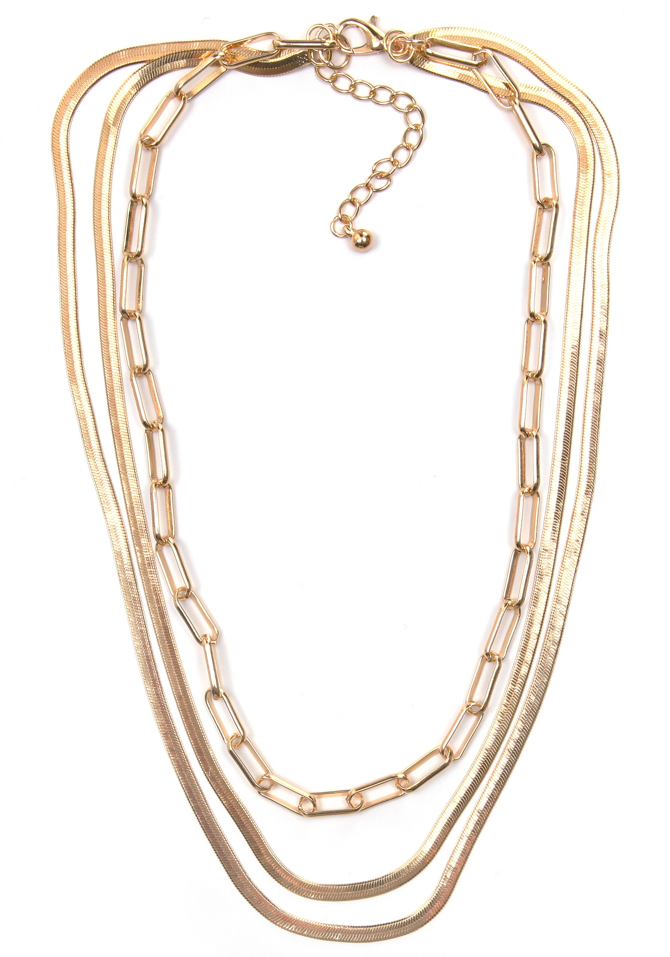 Collier »Halsschmuck Layering-Look Gliederkette«