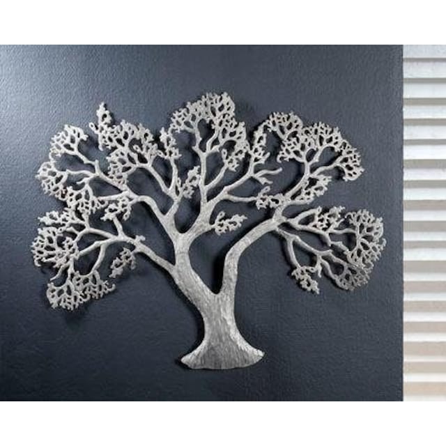 GILDE Wanddekoobjekt »Wandrelief Baum, silber«, Wanddeko, aus Metall,  dekorativ im Esszimmer & Wohnzimmer online bestellen | Jelmoli-Versand | Wandobjekte