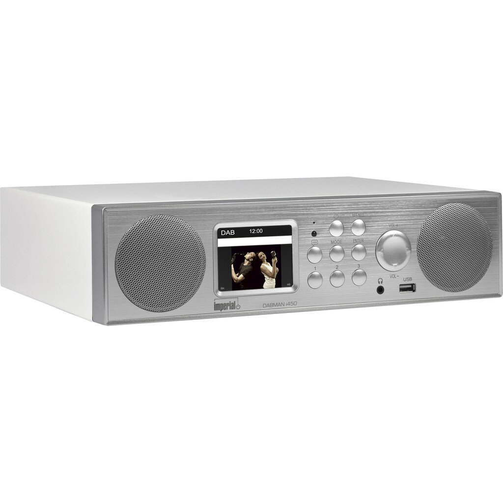 IMPERIAL Digitalradio (DAB+) »Dabman i450 Silber«, (Bluetooth-WLAN Digitalradio (DAB+)-FM-Tuner)