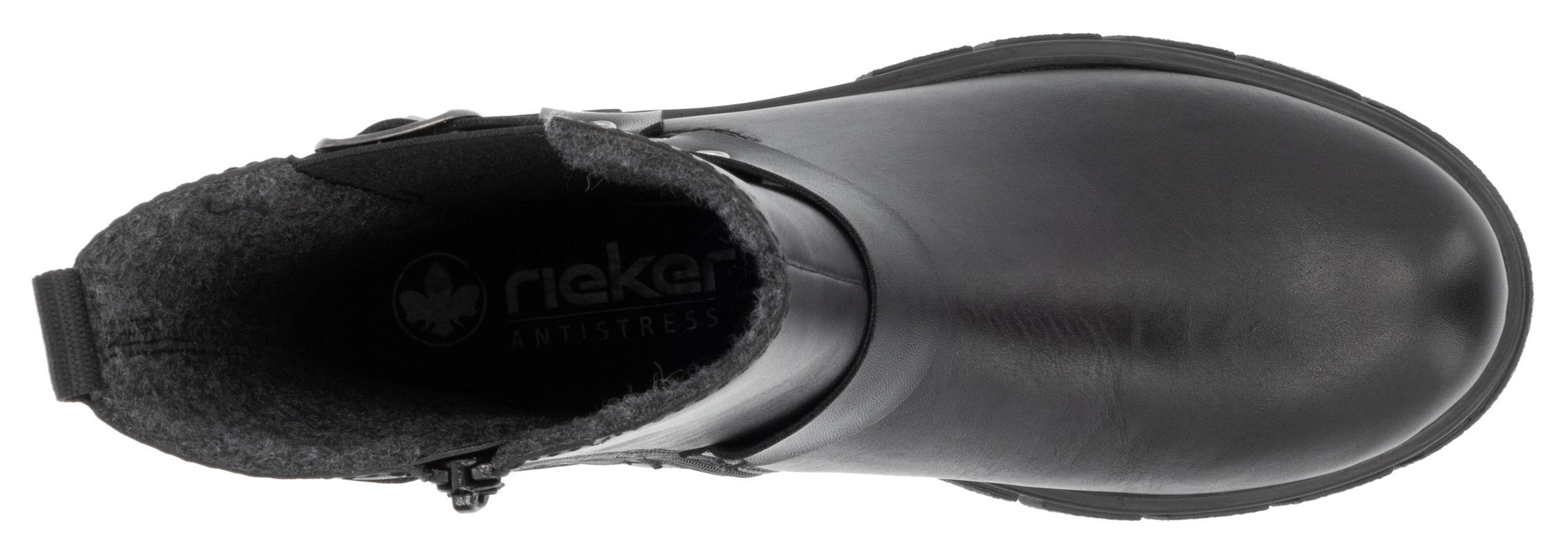 Rieker Chelseaboots, Bikerboots, Schlupfstiefelette mit Innenreissverschluss