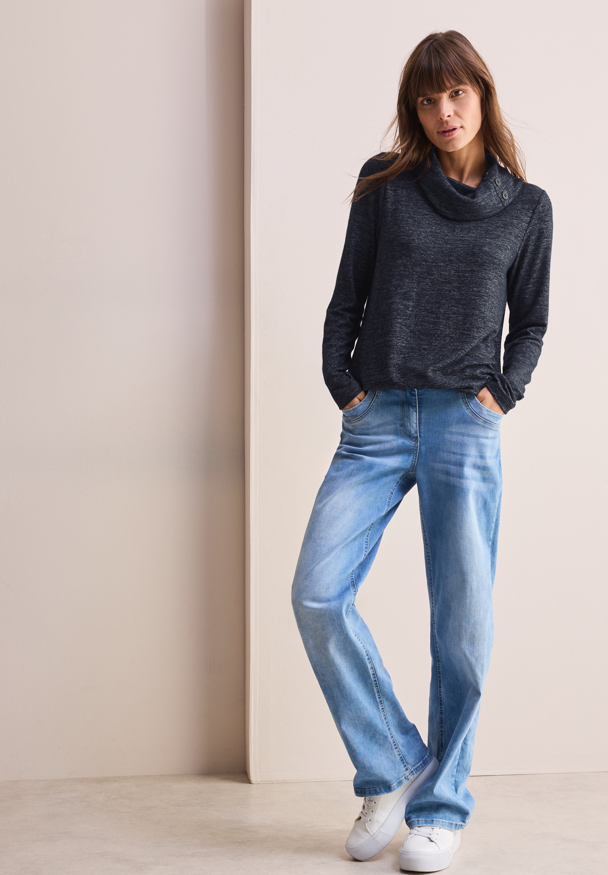 Cecil Strickpullover, in Melange-Optik