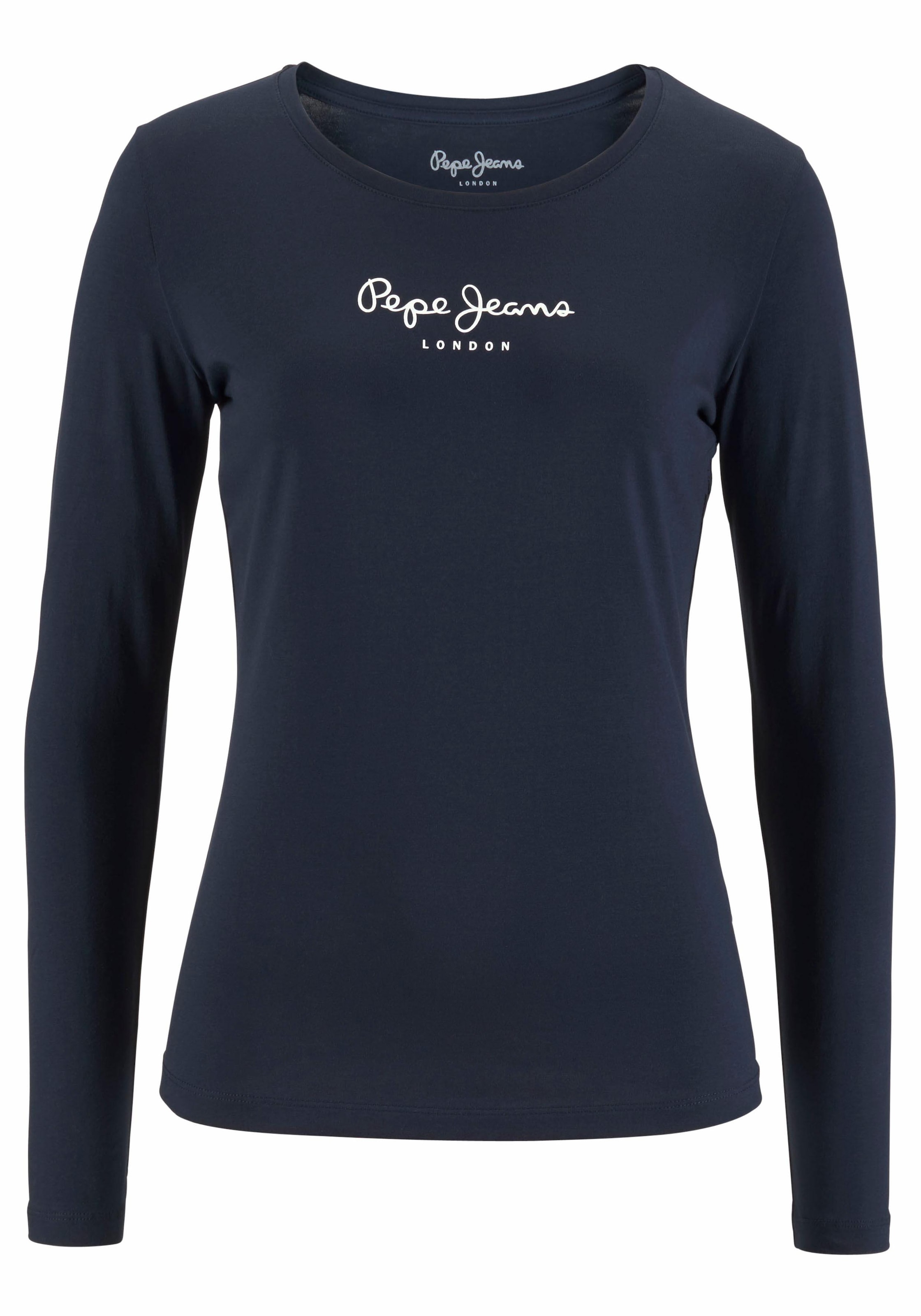 Pepe Jeans Langarmshirt »NEW VIRGINA L/S«, mit Logo-Print