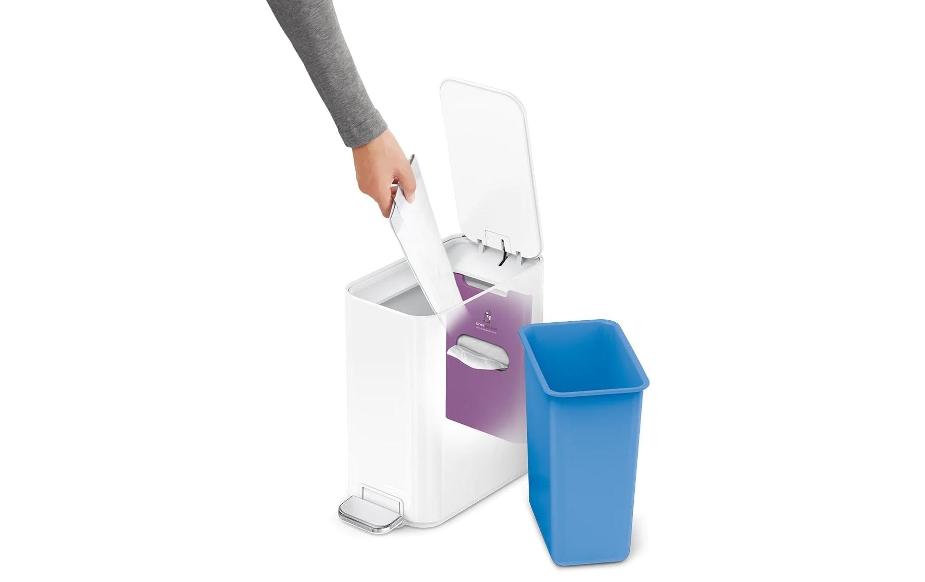 simplehuman Mülleimer »Weiss«, 1 Behälter