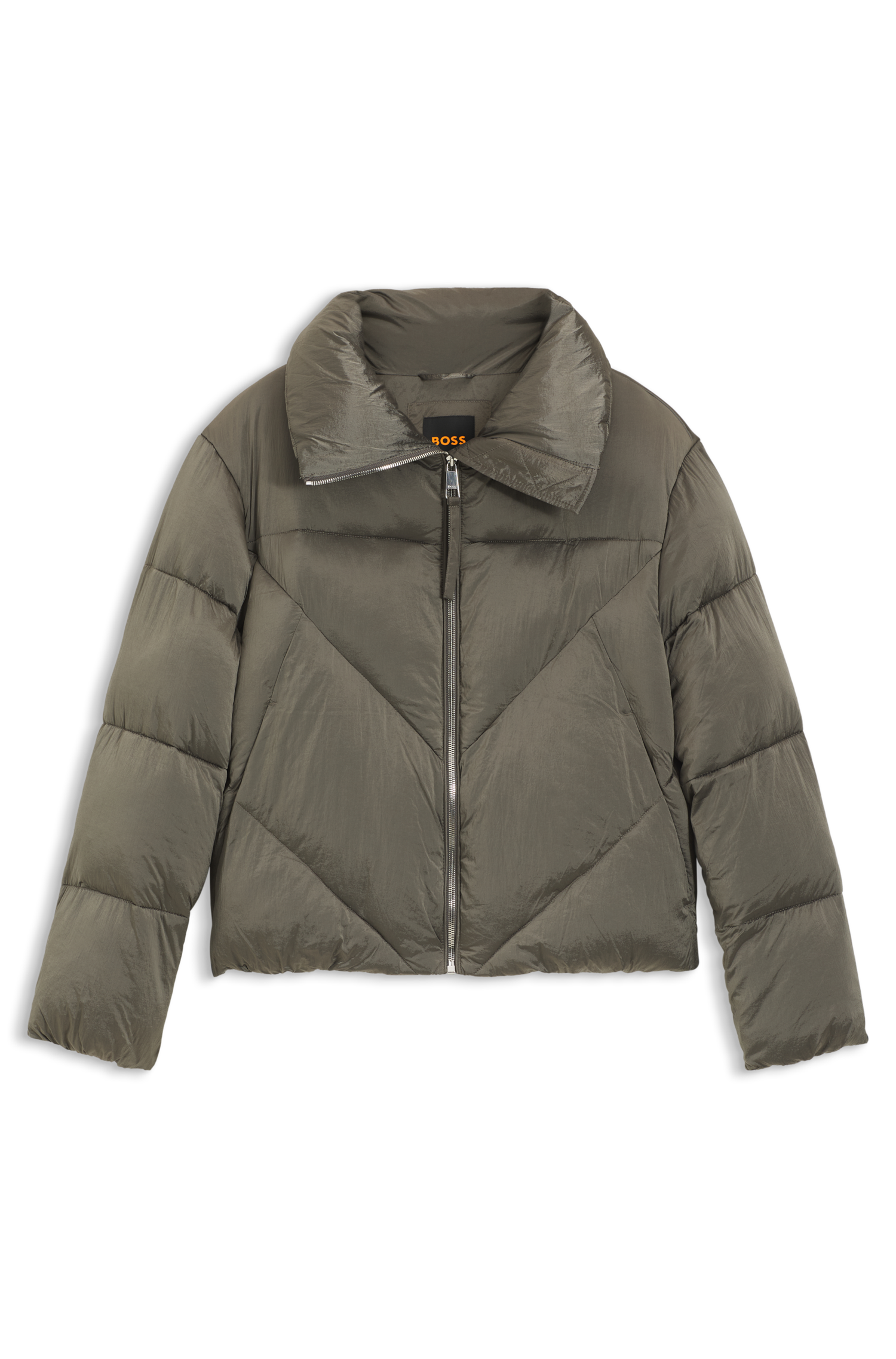 BOSS ORANGE Steppjacke »Padilena Premium Damenmode«, Regular Fit mit Stehkragen, gefütterte Taschen