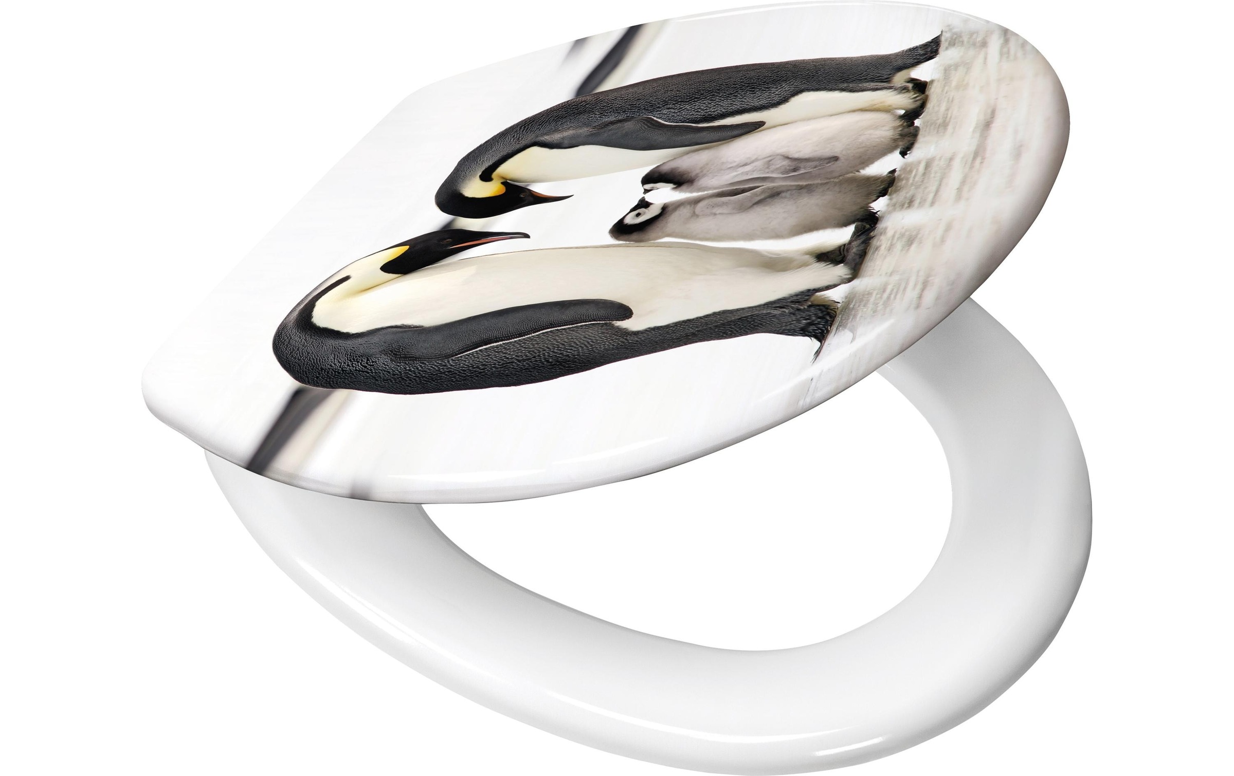 Kleine Wolke WC-Sitz "Jacksons Pinguin Schwarz/Weiss"