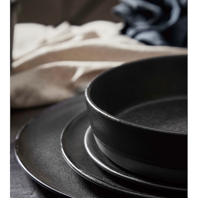 aida RAW Suppenteller »RAW Titanium Black«, (Set, 6 St.), Steinzeug, Ø 19 cm  online kaufen | Jelmoli-Versand