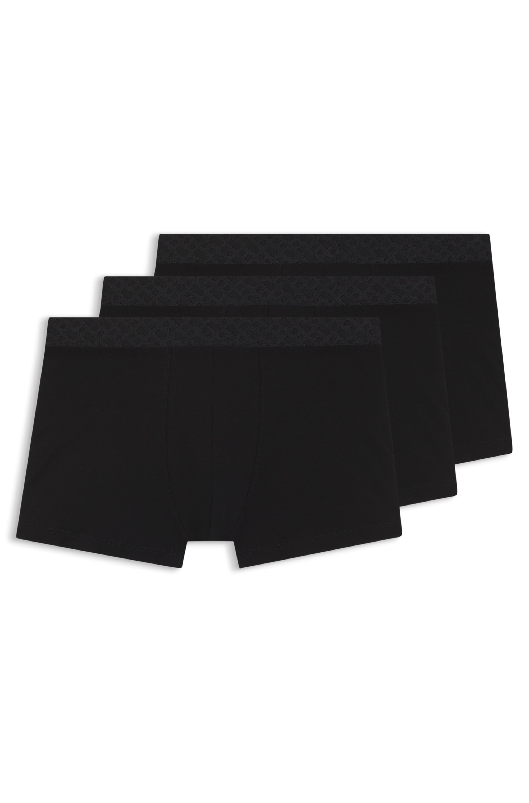 BOSS Trunk »3P Logo Trio« 3 Stk. Neuheit, enganliegend, kurzes Bein