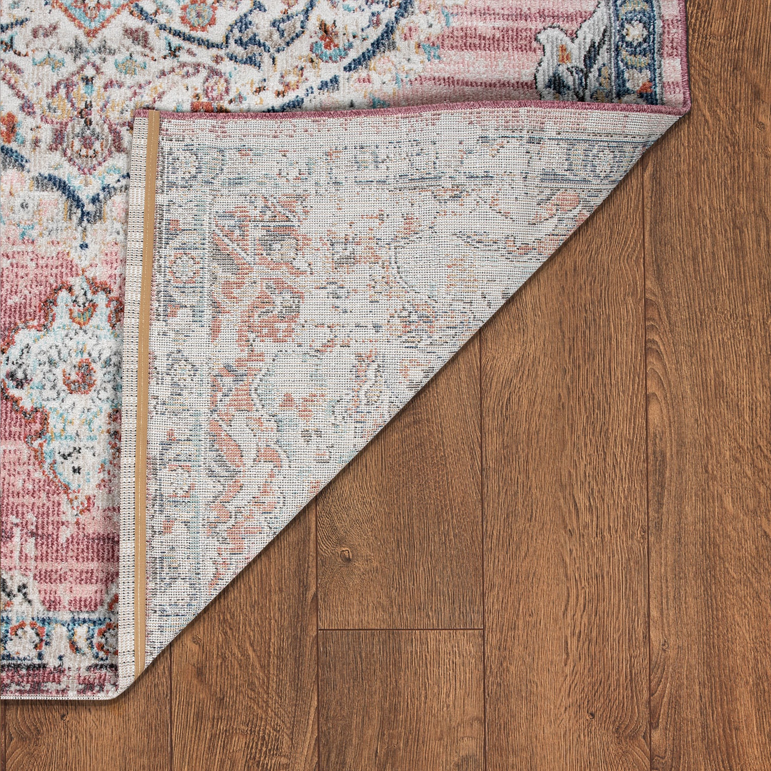 Paco Home Teppich »Torres 271«, rund, 8 mm Höhe, Kurzflor, Orient-Optik, Vintage Design, In- und Outdoor geeignet