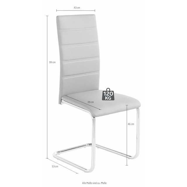 ❤ INOSIGN Essgruppe, (Set, 5 tlg.), mit 4 Stühlen und Tisch in Zement-Optik  entdecken im Jelmoli-Online Shop