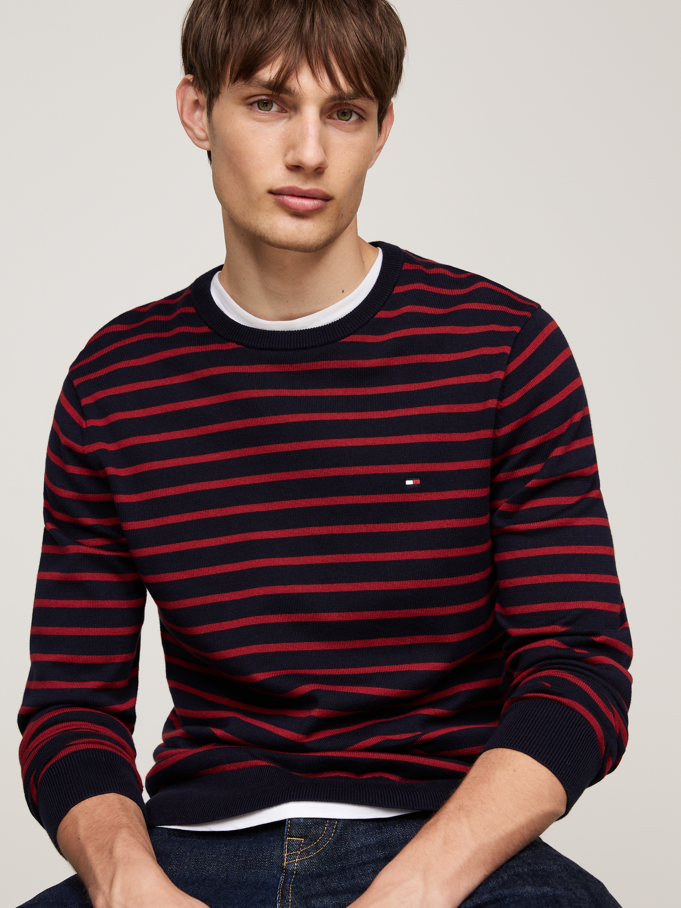 Tommy Hilfiger Rundhalspullover »ESSENTIAL COTTON CREW NECK«