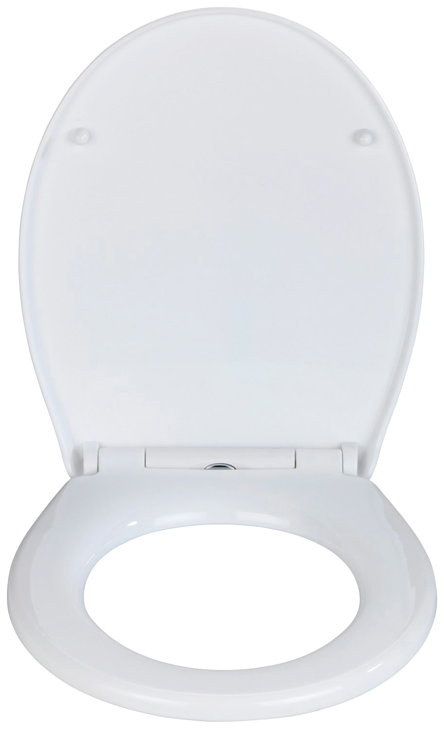 WENKO WC-Sitz »Korfu«, (1 St.), Thermoplast weiss, mit Absenkautomatik, bis 300 kg belastbar