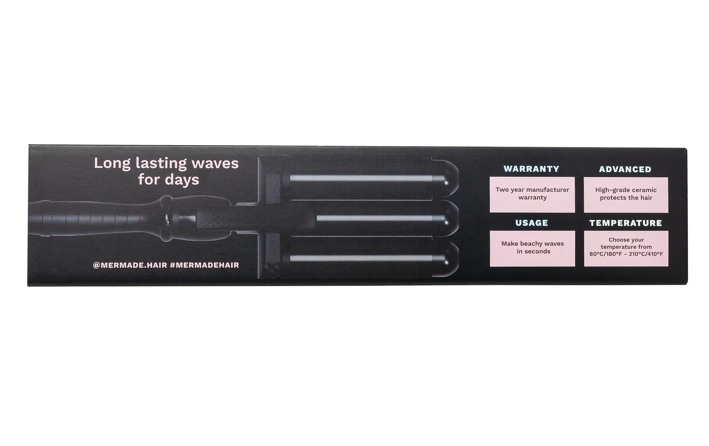 Mermade Hair Lockenstyler »Waver 32mm Black«