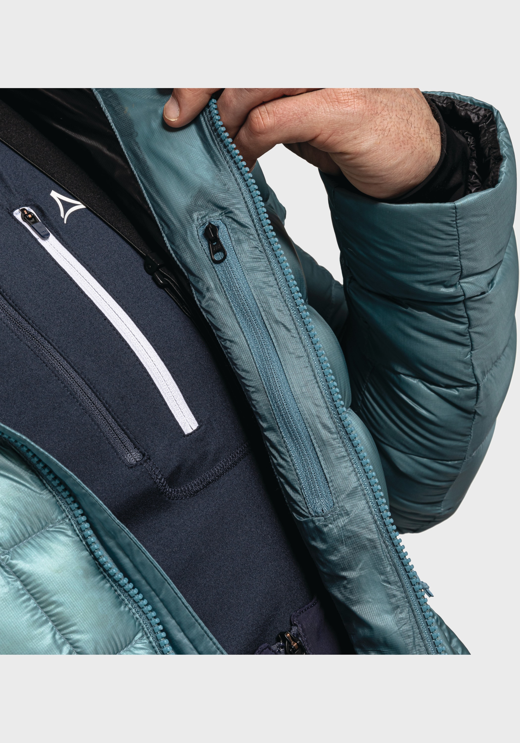 Schöffel Funktionsjacke »Down Jacket Lodner M«, mit Kapuze
