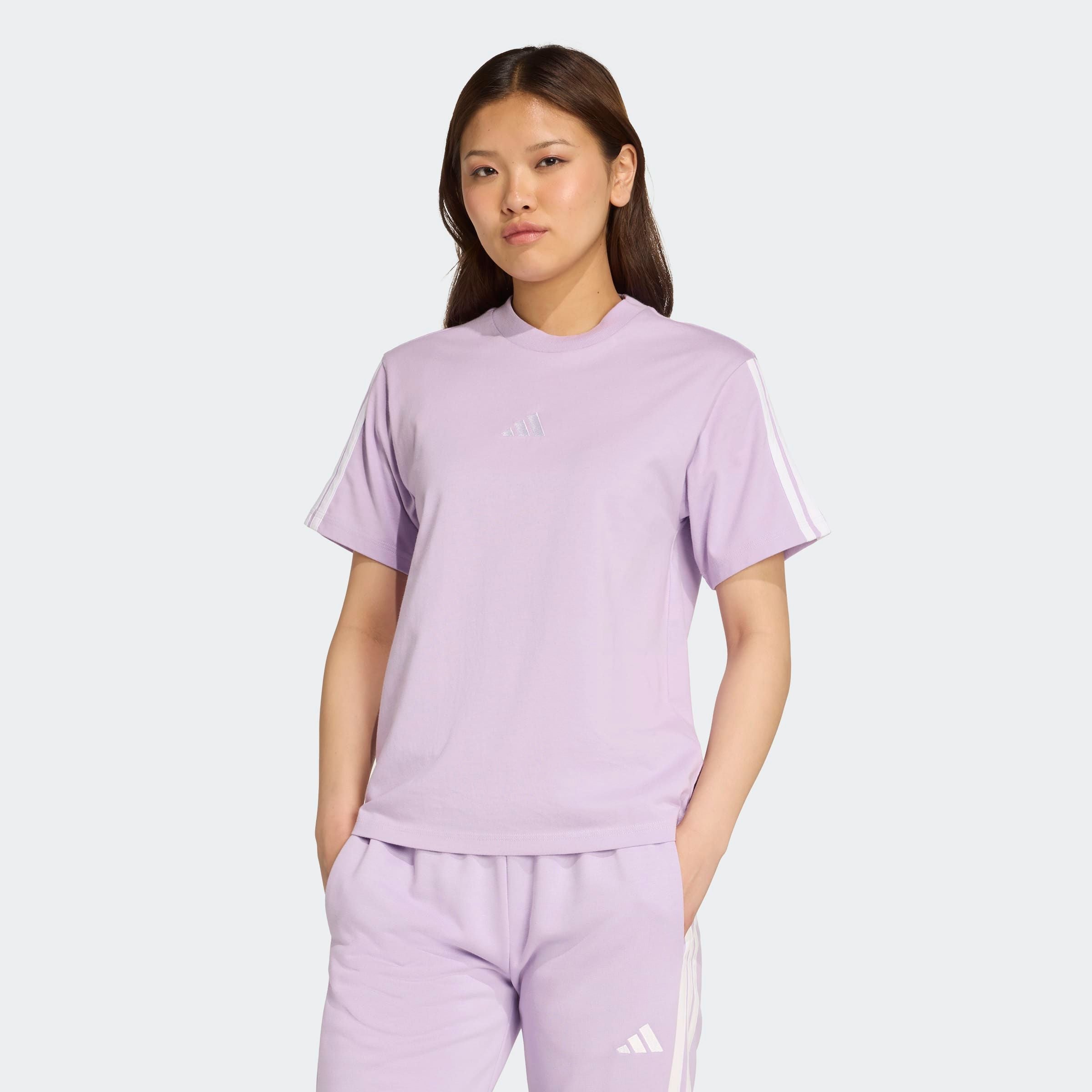 adidas Sportswear T-Shirt »W 3S SJ T B« klassische 3-Streifen an den Ärmeln, ohne Verschluss