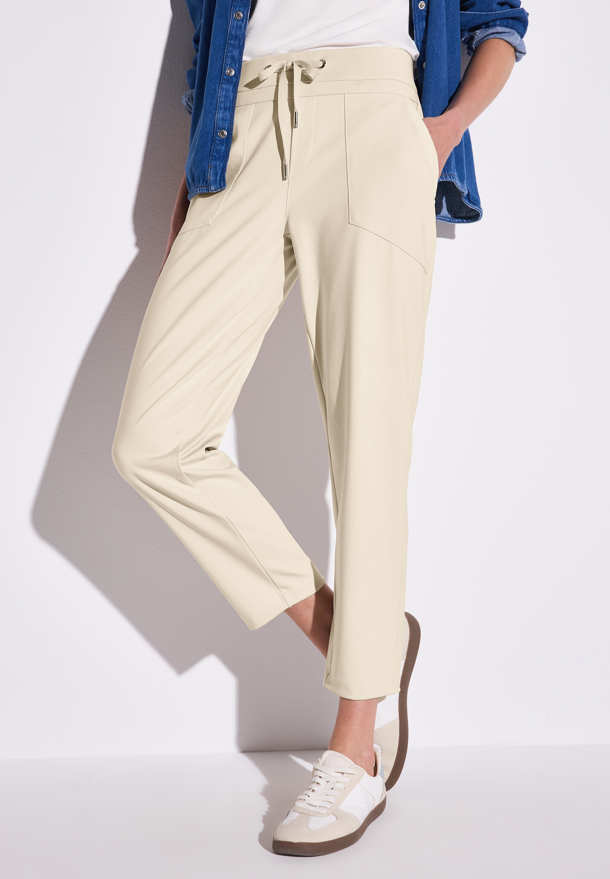 STREET ONE Stoffhose »Style Bonny« Sommerhose mit Tunnelzug am Bund
