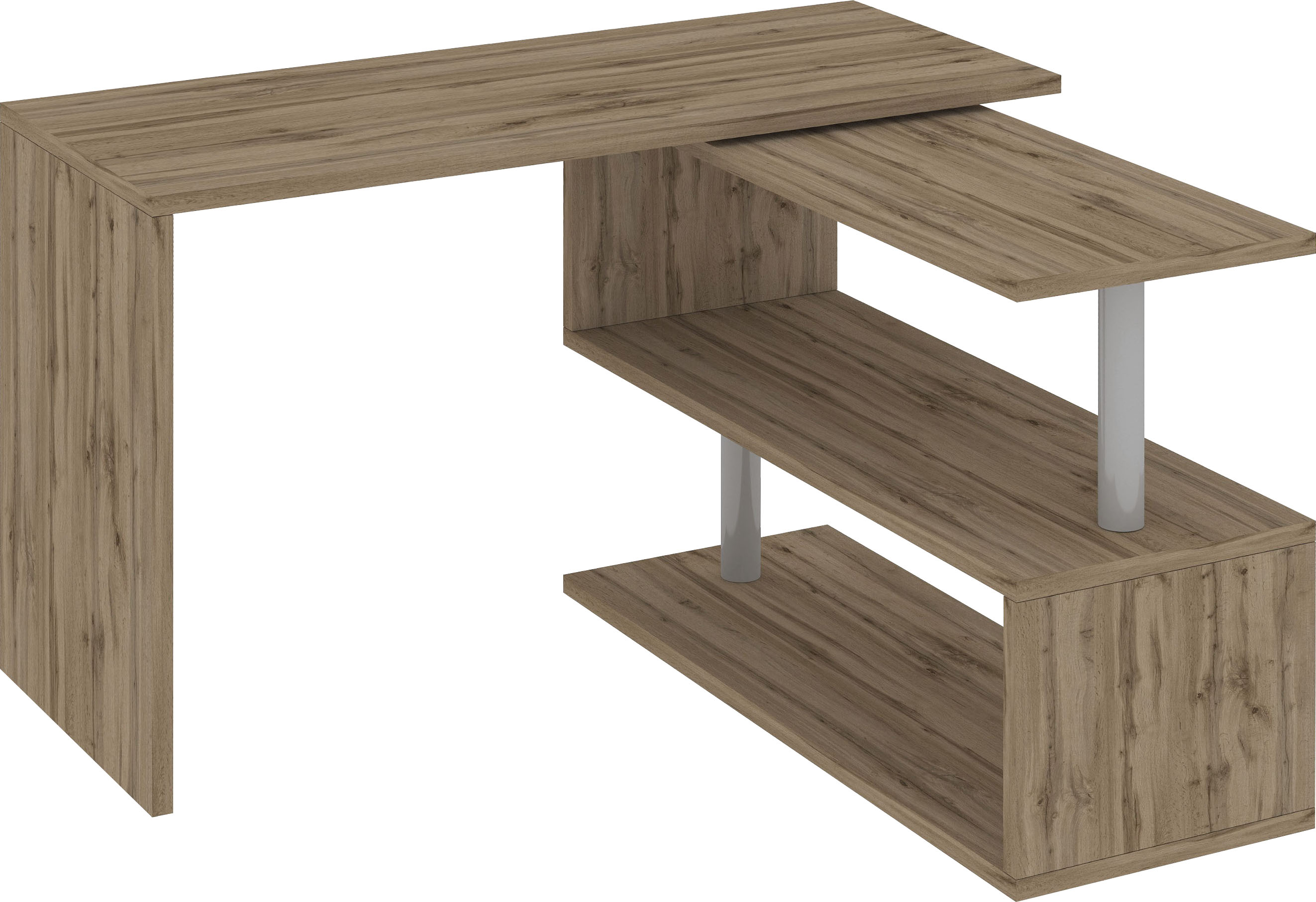 Home affaire Schreibtisch "Volta, Made in Italy" multifunktional - als Computertisch, Eckschreibtisch oder Sideboard