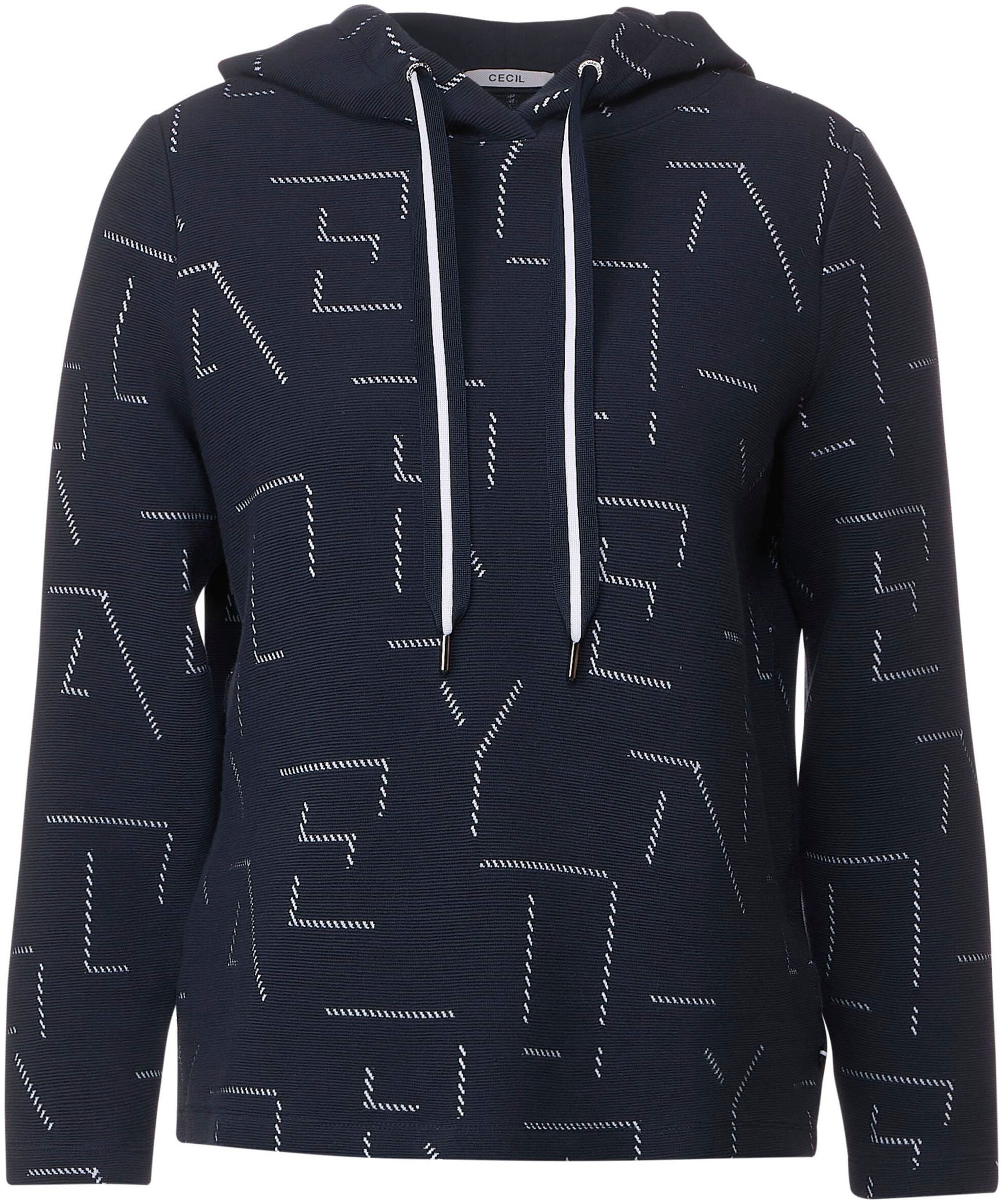 mit Cecil Schweiz shoppen online bei einzigartigem Sweatshirt, Jacquard-Muster Jelmoli-Versand