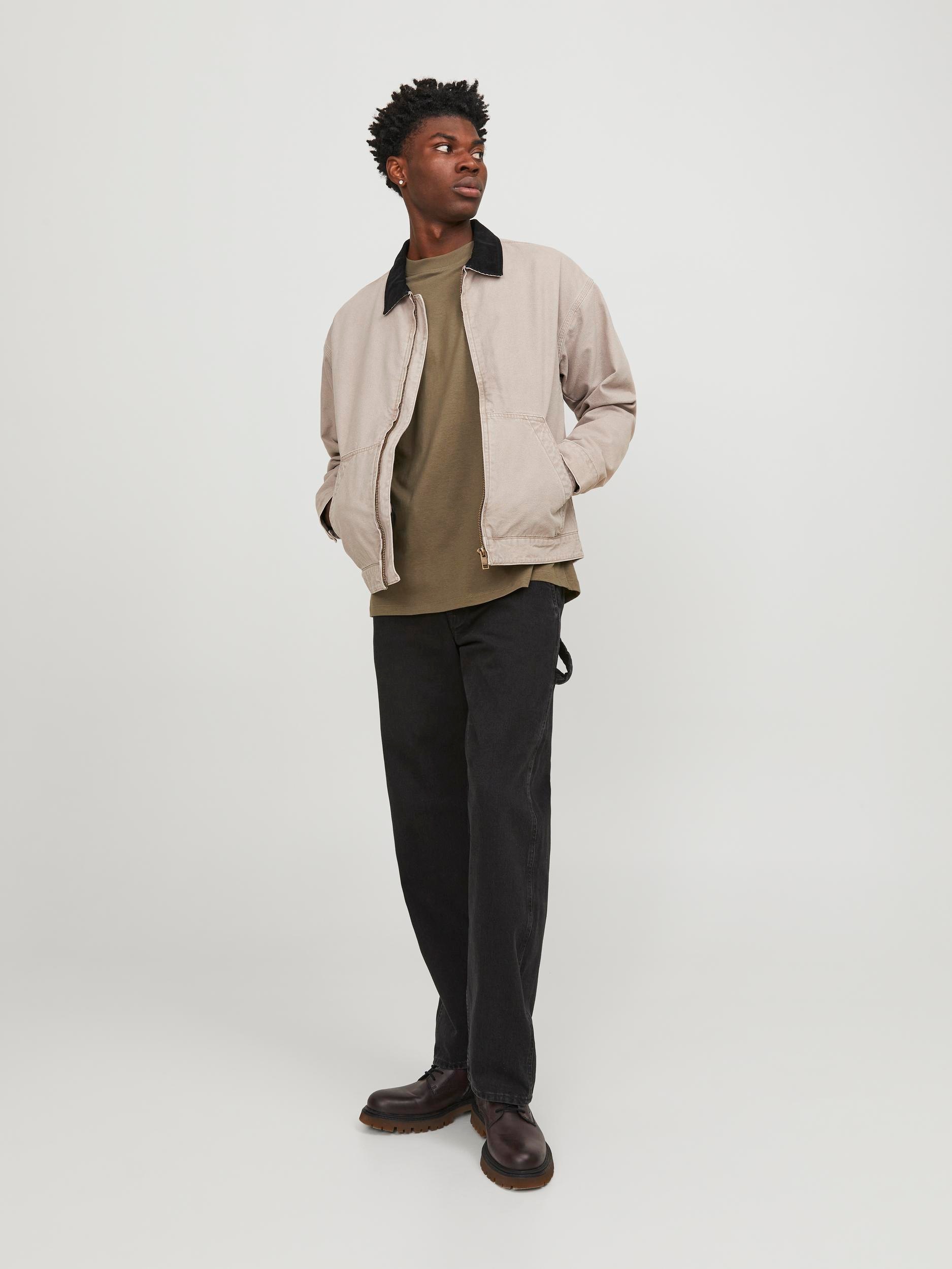 Jack & Jones Oversize-Shirt »JJEBRADLEY Oversize T-Shirt mit klassischem Rundhalsausschnitt«, mit gekämmten Jersey