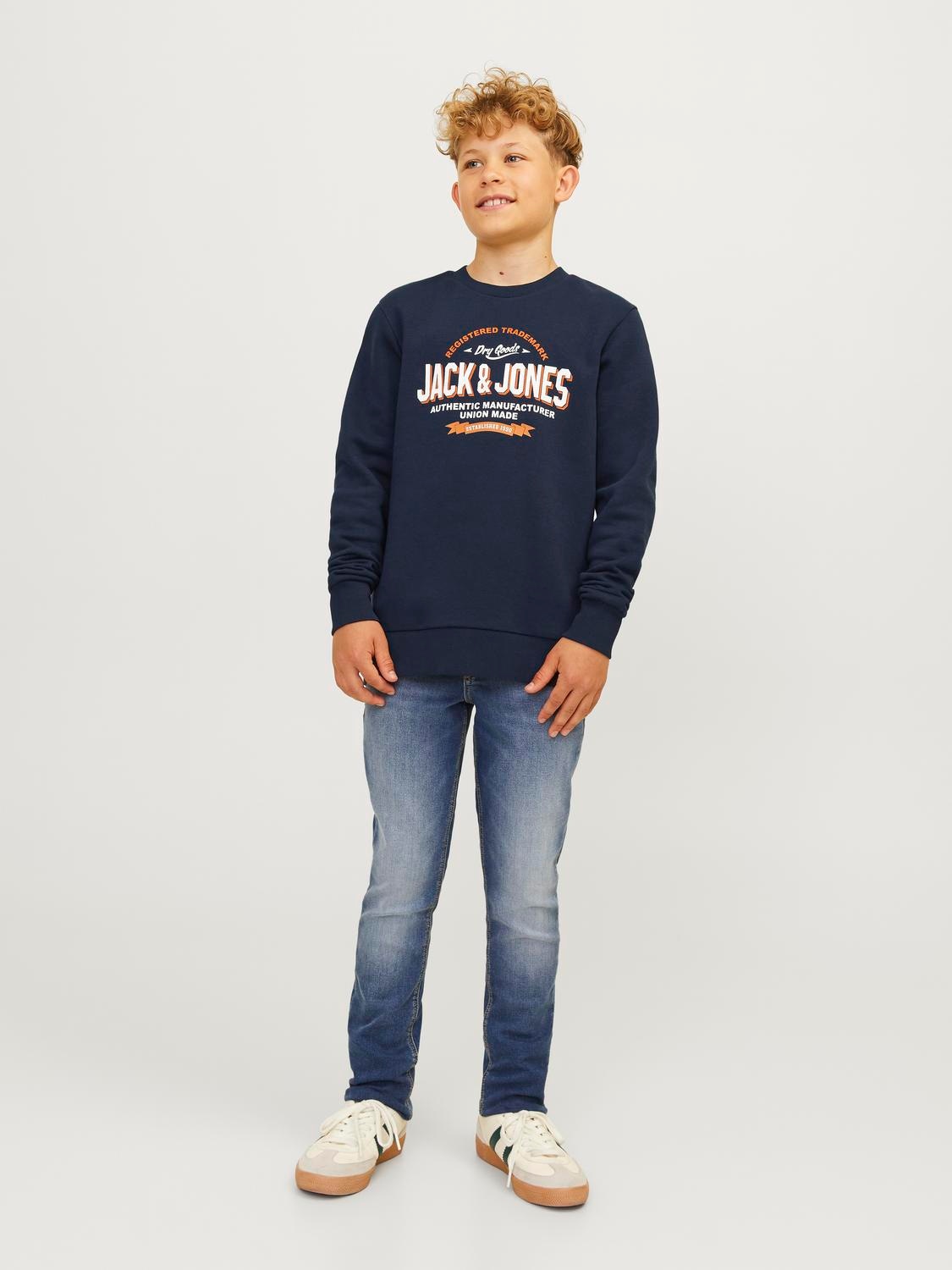 Jack & Jones Junior Sweatshirt »JJELOGO SWEAT CREW 2 COL 24/25 NOOS JNR«