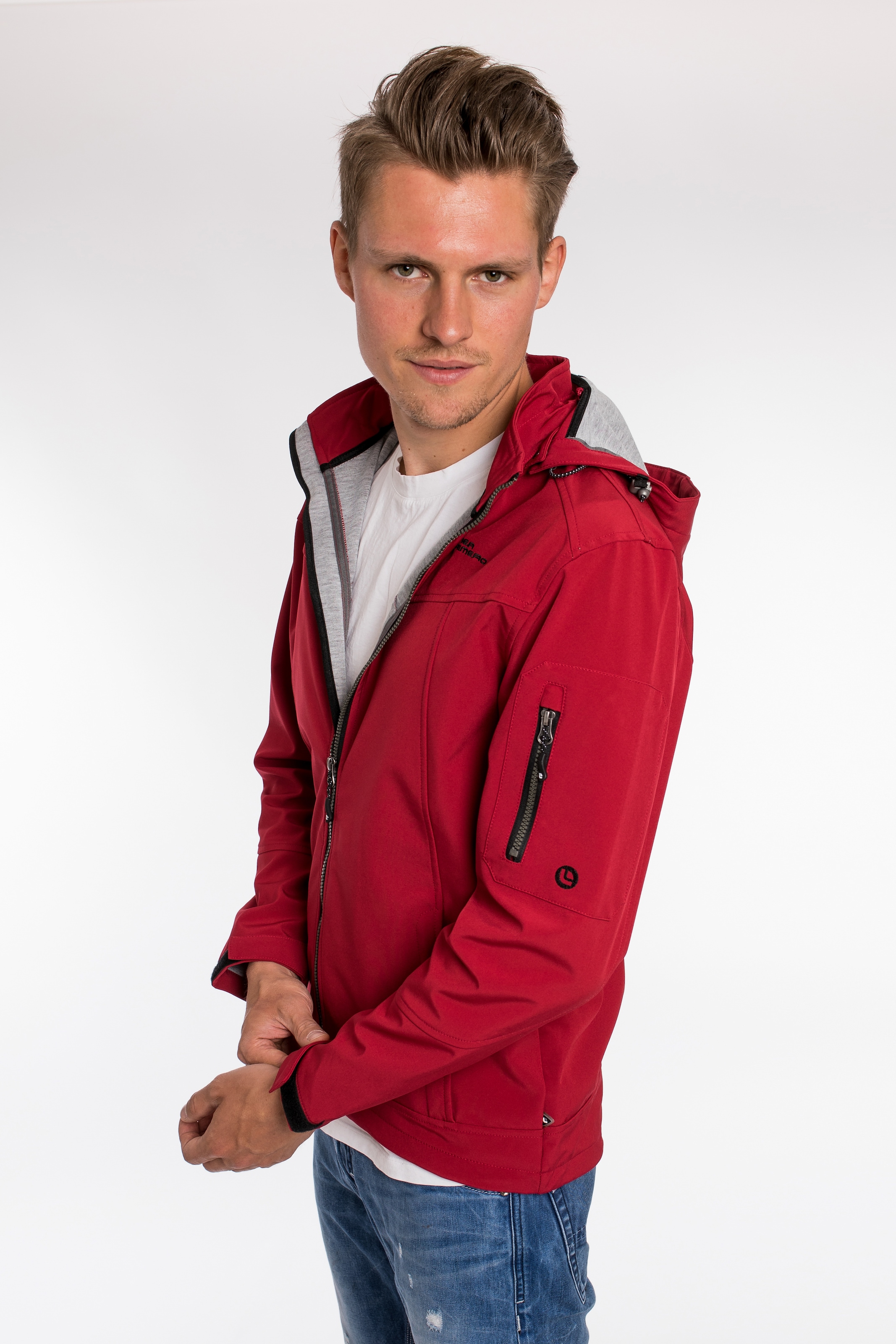 DEPROC Active Softshelljacke »DEXTER PEAK MEN«, mit abnehmbarer Kapuze