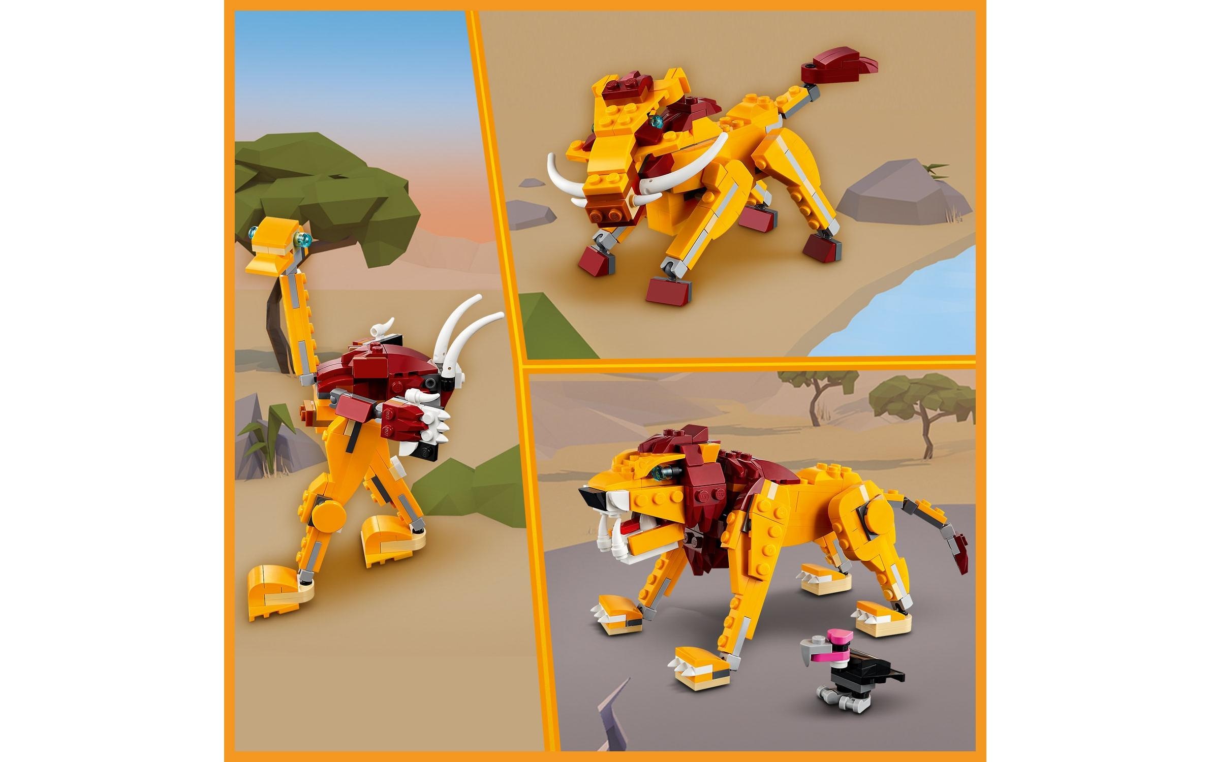 LEGO® Konstruktionsspielsteine »Wilder Löwe 31112«