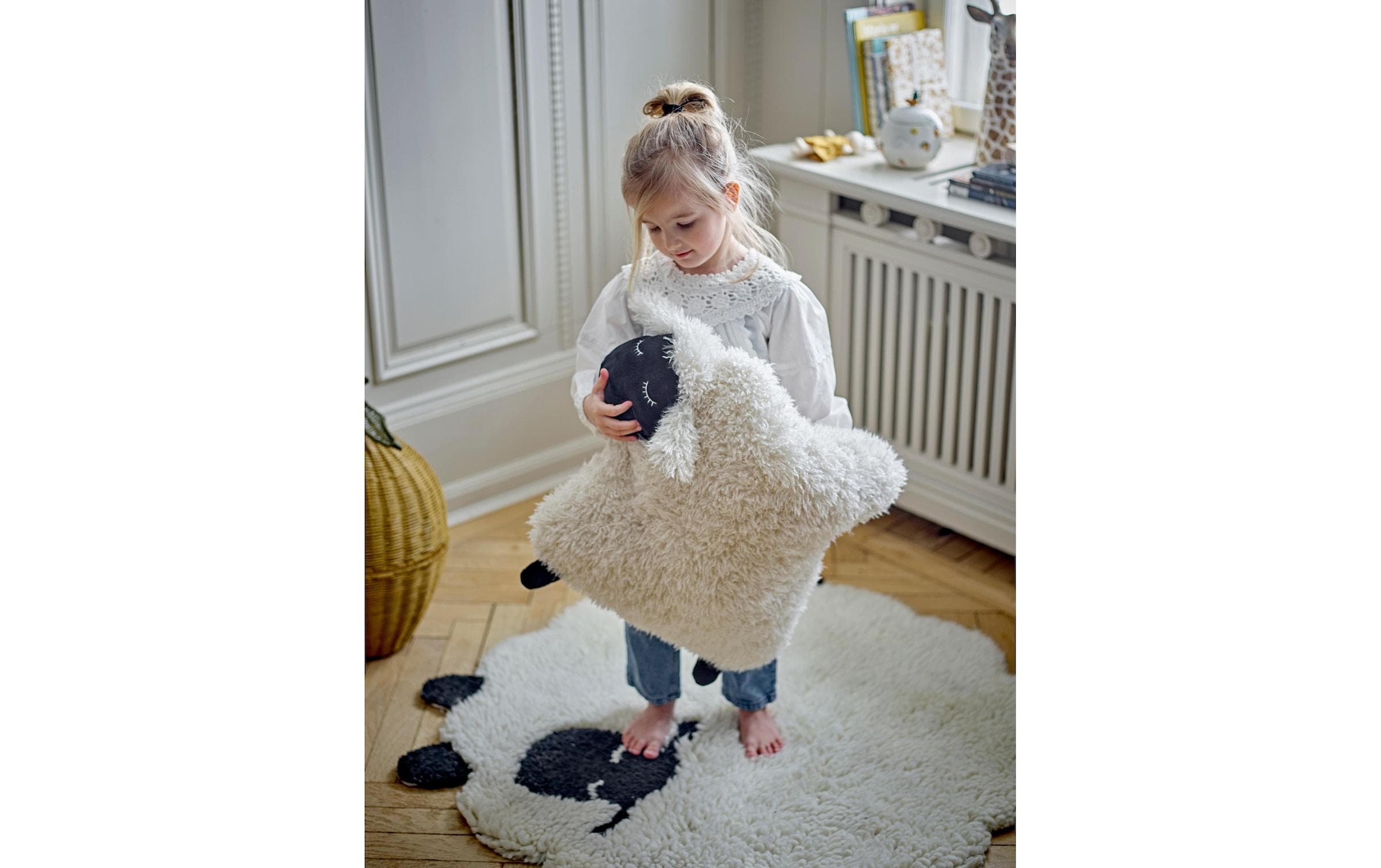 Bloomingville Kinderteppich »Dolly Schaf 84 x 84 cm«