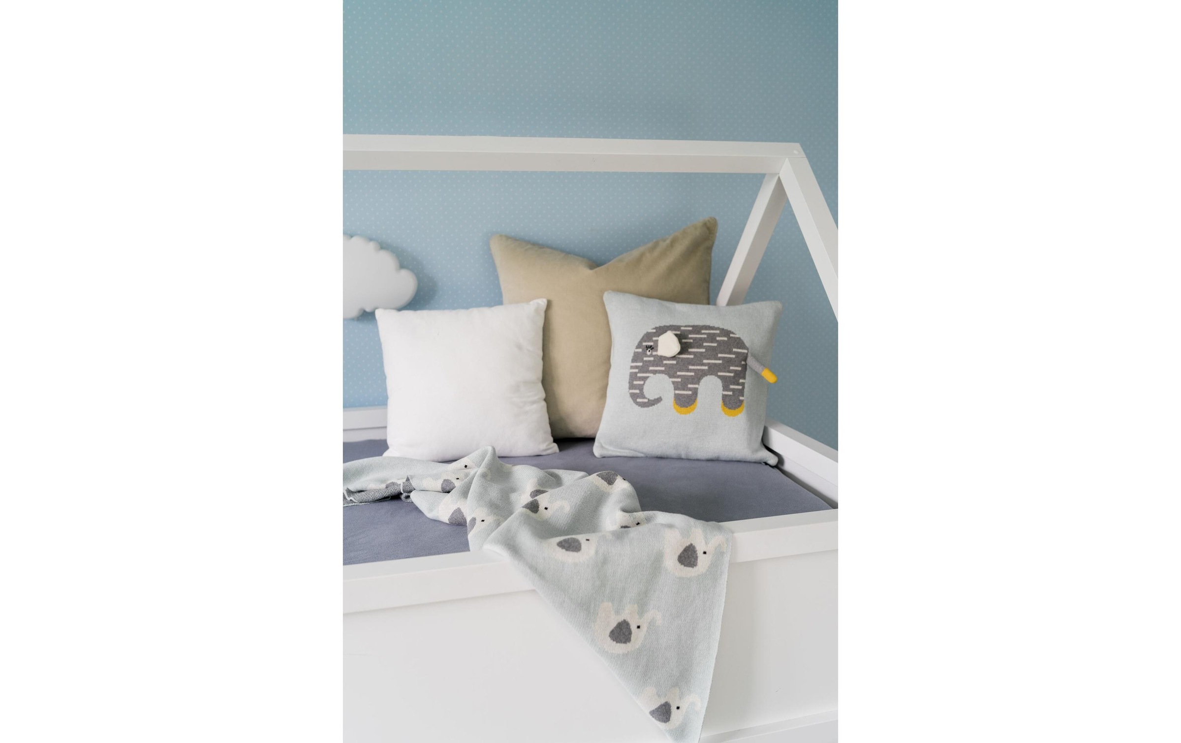 KINDSGUT Babydecke »Elefanten 80 x 100 cm«