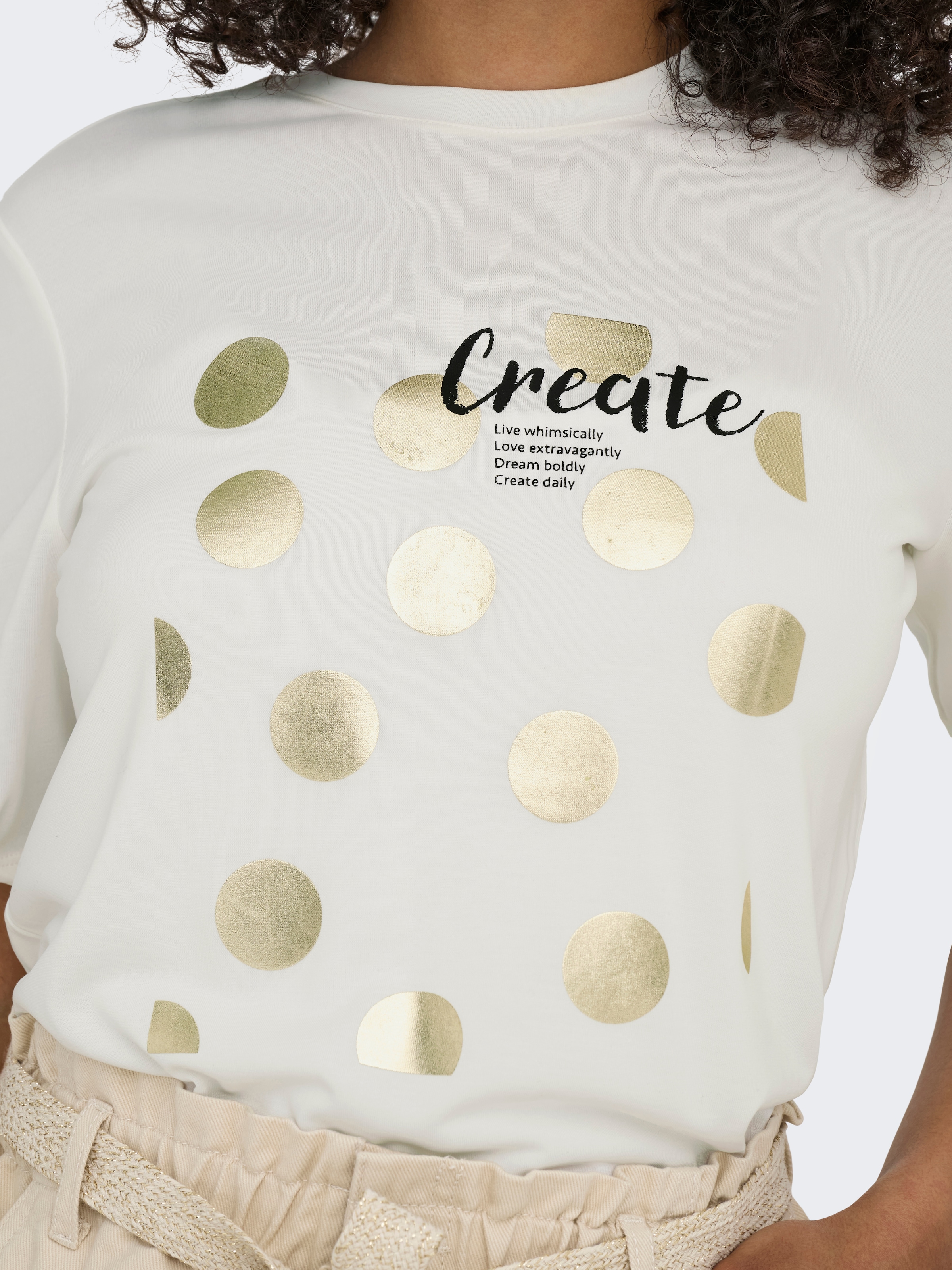 ONLY Kurzarmshirt »ONLFREE LIFE S/S CREATE TOP BOX JRS«