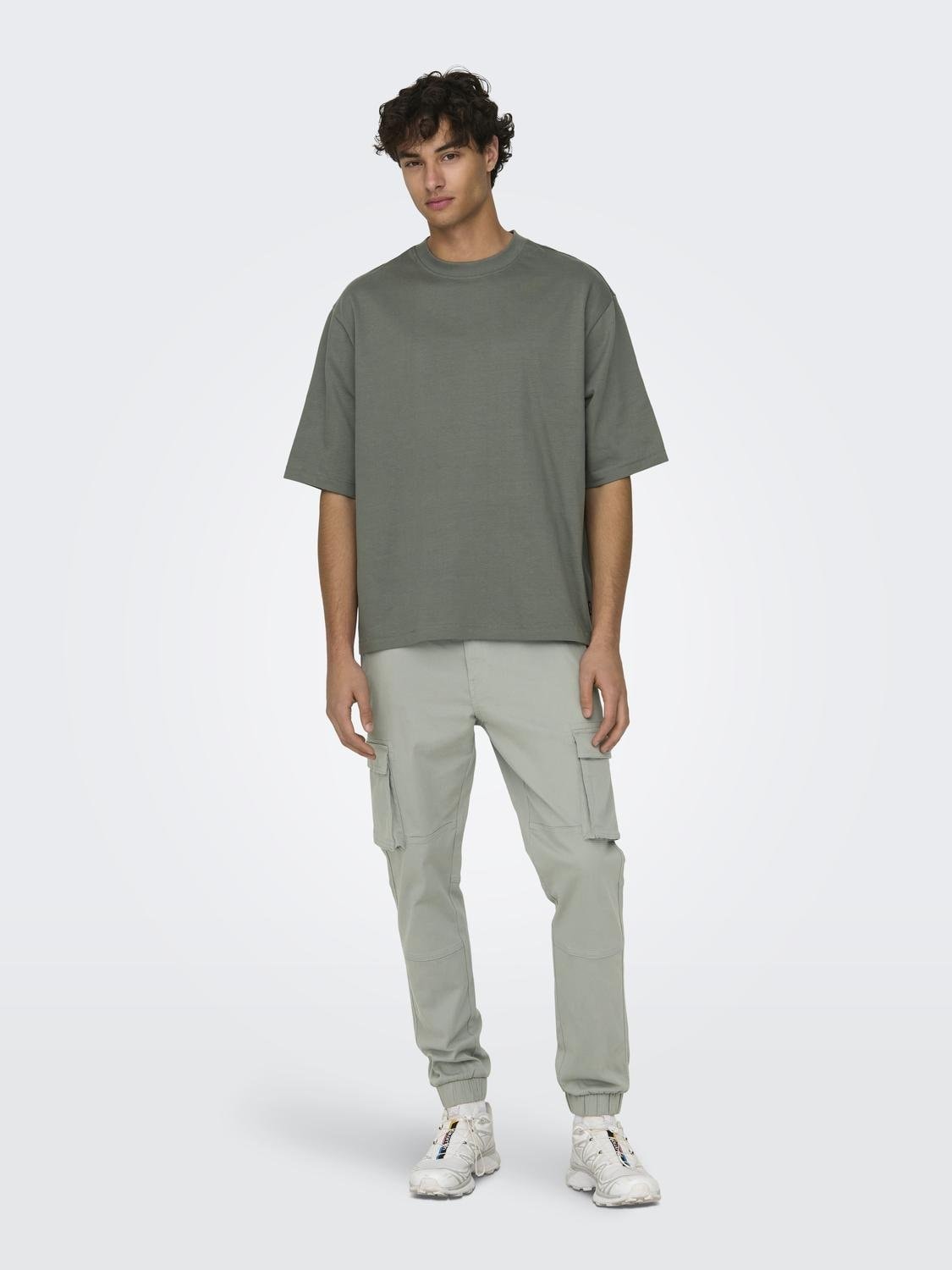 ONLY & SONS Rundhalsshirt »ONSMILLENIUM OVZ SS TEE NOOS«