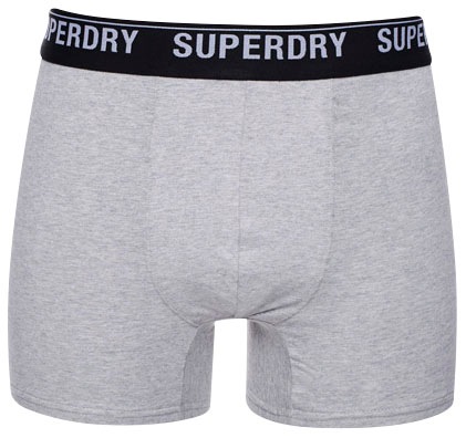 Superdry Langer Boxer »SD lg Boxer web wb 3x«, (3 St., 3er-Pack), mit Logo Webbund