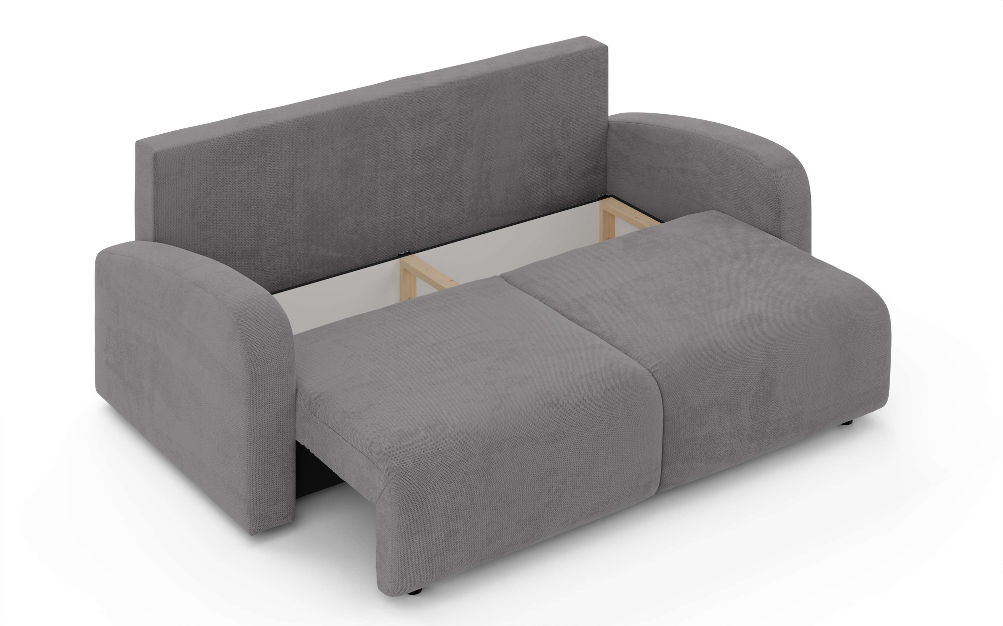 INOSIGN 3-Sitzer »JIGGS wahlweise Schlafsofa mit Bettkasten, Masse B/H/T: 228/96/110 cm«, Sofa mit Wellenunterfederung, enthält 2 Rückenkissen und 2 Zierkissen