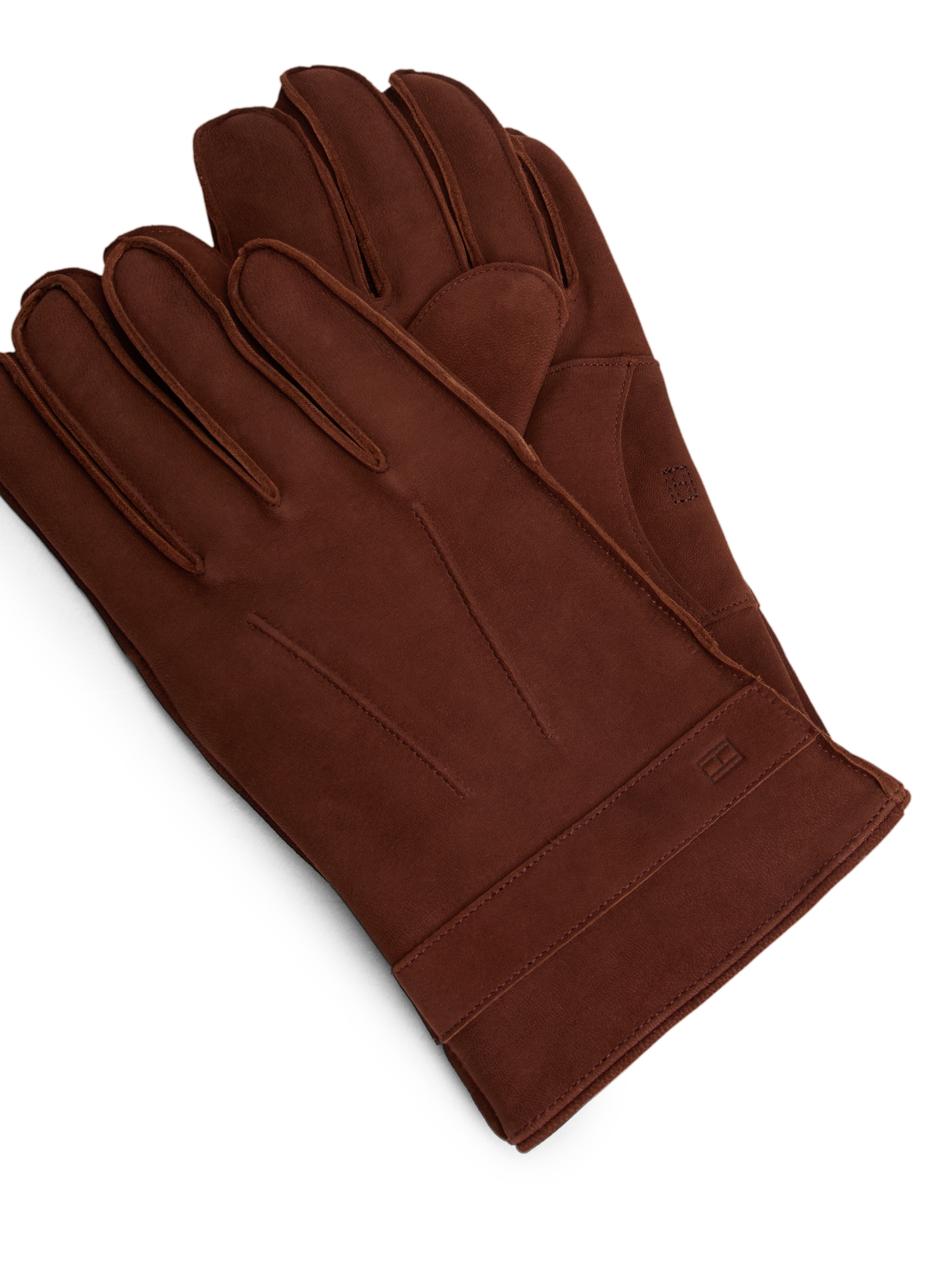 Tommy Hilfiger Lederhandschuhe »TH FLAG NUBUCK GLOVES«