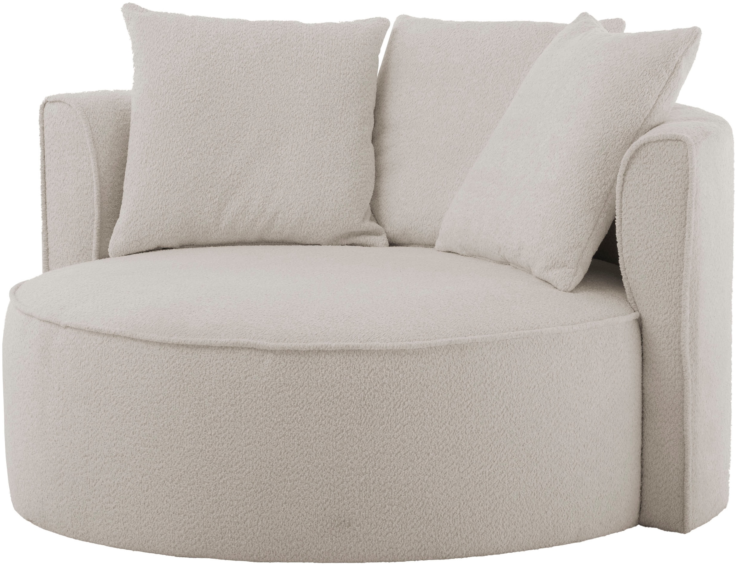 LeGer Home by Lena Gercke XXL-Sessel »Isalie, Lesesessel, Loveseat, inklusive Zierkissen«, extra grosse Sitzfläche, optional mit Hocker, Cord, Samt, Bouclé