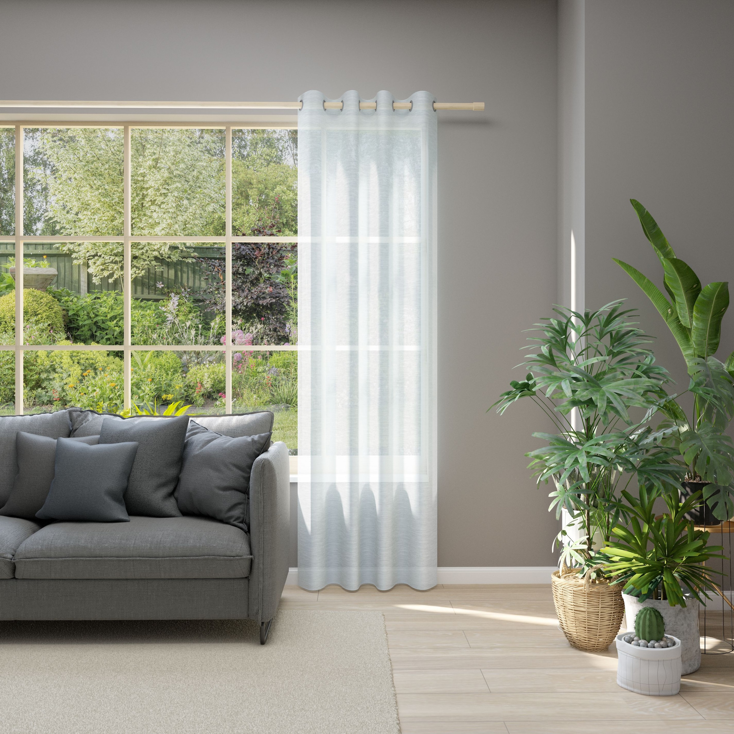 Neutex for you Vorhang "Allure" Ösen 1 Stk. tlg. Ösenschal mit Metallösen, Breite 140 cm, nach Mass