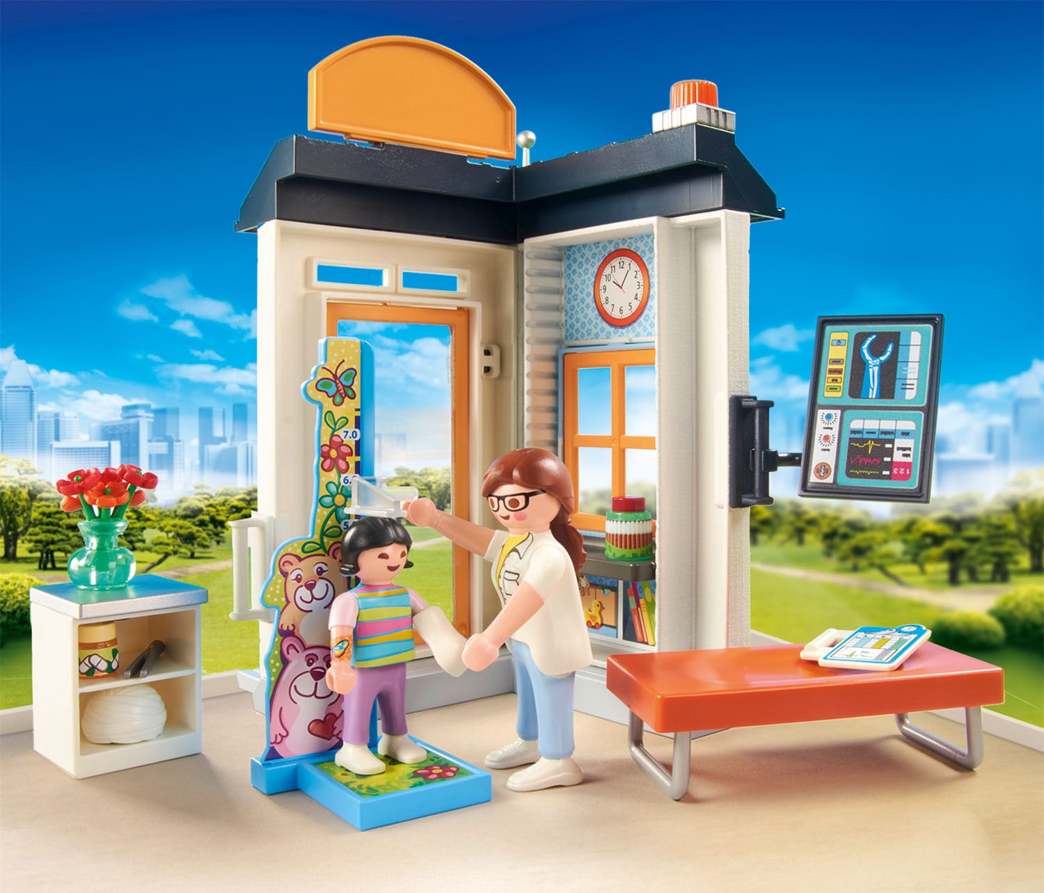 Playmobil® Konstruktions-Spielset »Starter Pack Kinderärztin (70818), My City Life«, (57 St.), Made in Germany