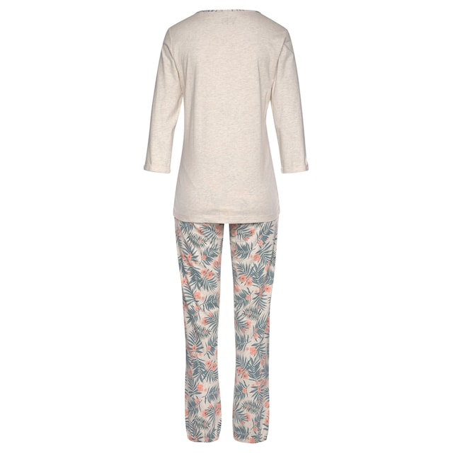 LASCANA Pyjama, (2 tlg., 1 Stück), mit gemusterter Hose online bestellen  bei Jelmoli-Versand Schweiz