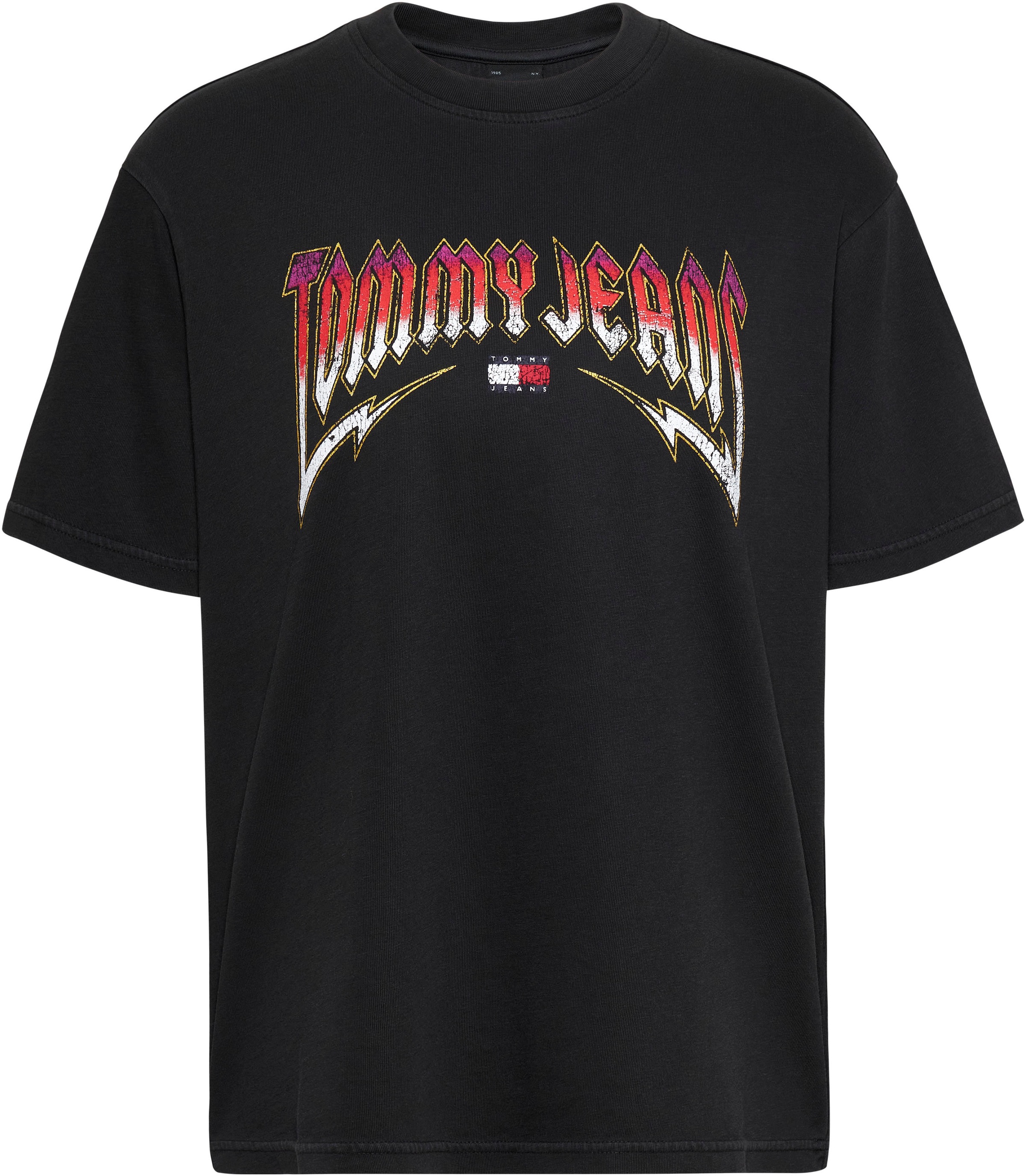 Tommy Jeans T-Shirt »TJW RLX WASHED TJ ROCK TEE«, im Used-Look