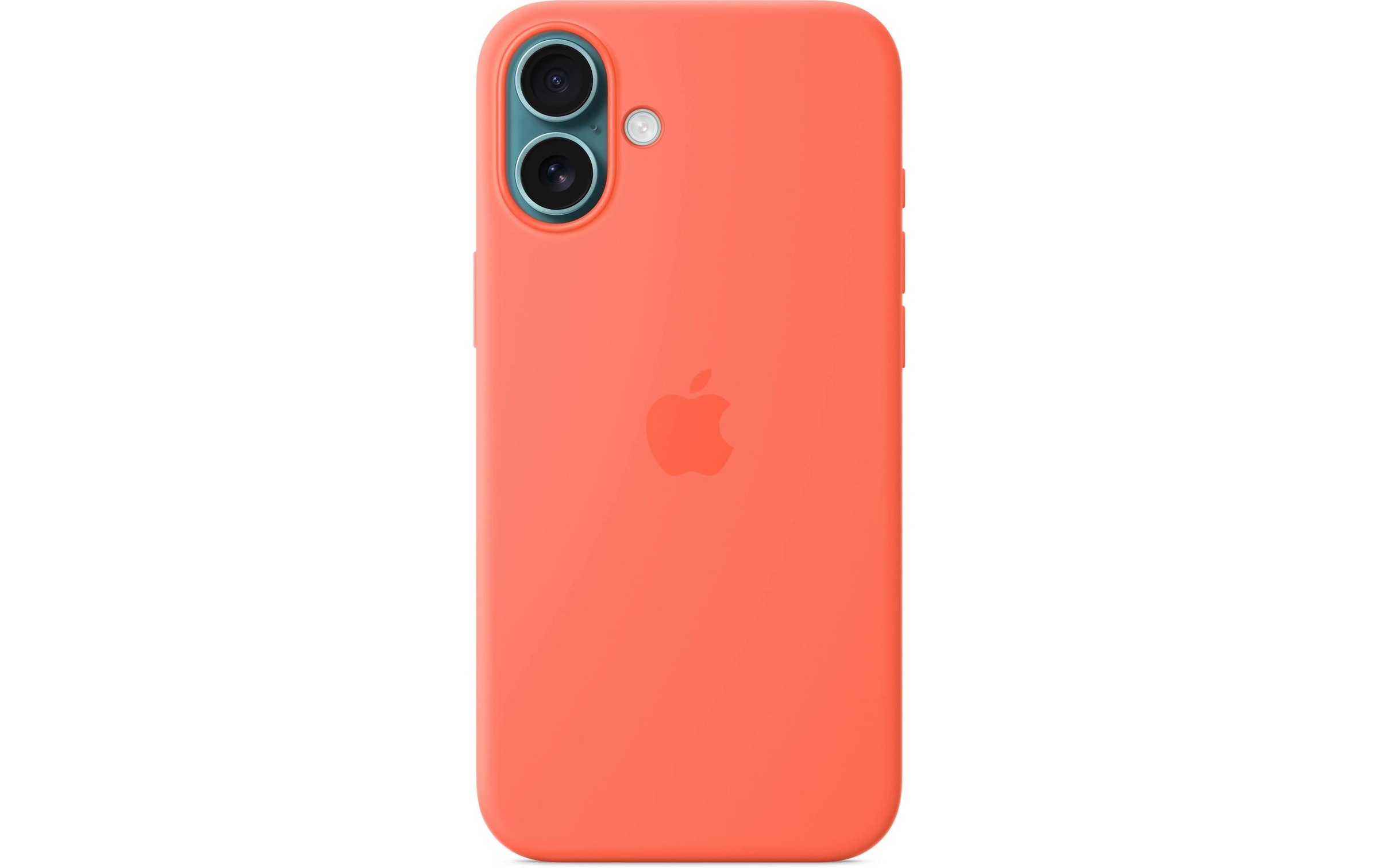 Apple Smartphone Silikon Case mit MagSafe, iPhone 16 Plus, Mandarine