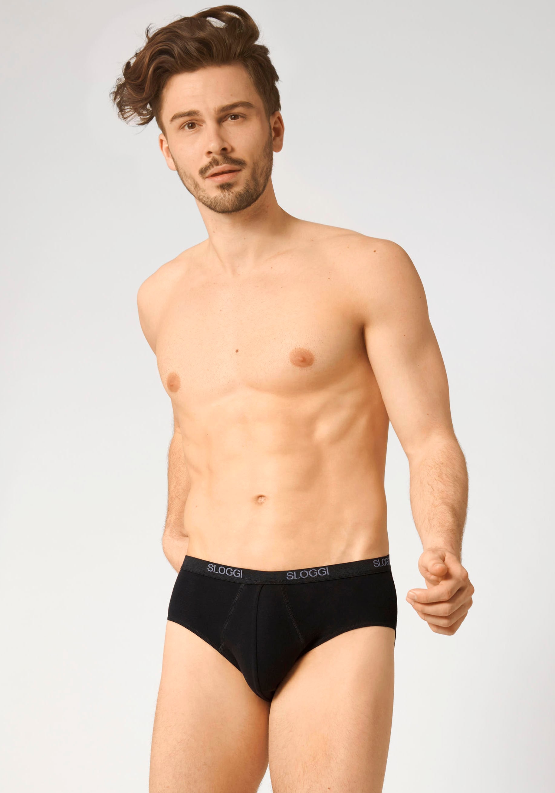 sloggi Slip »men Basic Midi 2P«, (2er Pack), perfekter Sitz