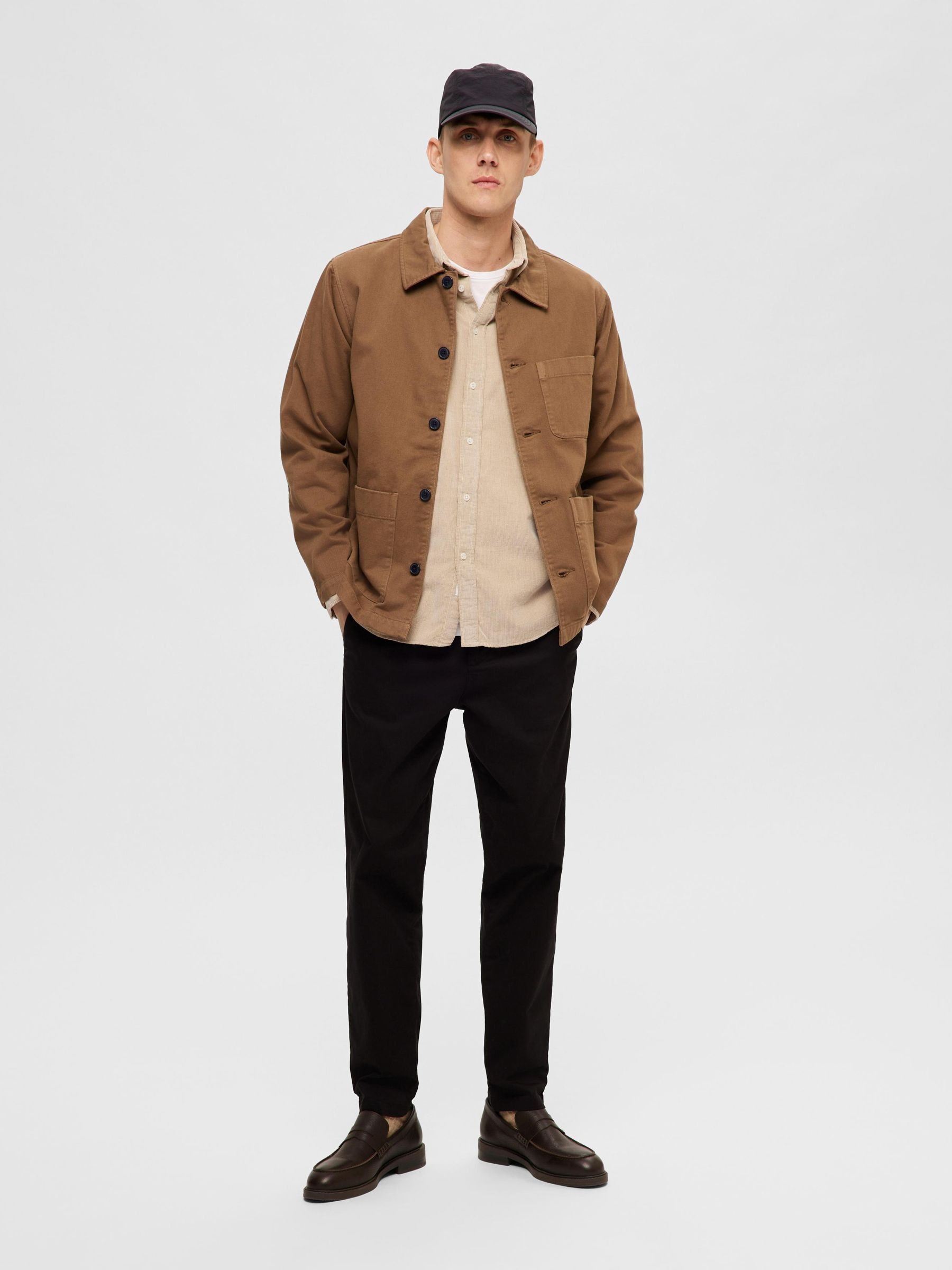 SELECTED HOMME Langarmhemd »SLHREGOWEN-CORD SHIRT LS NOOS«