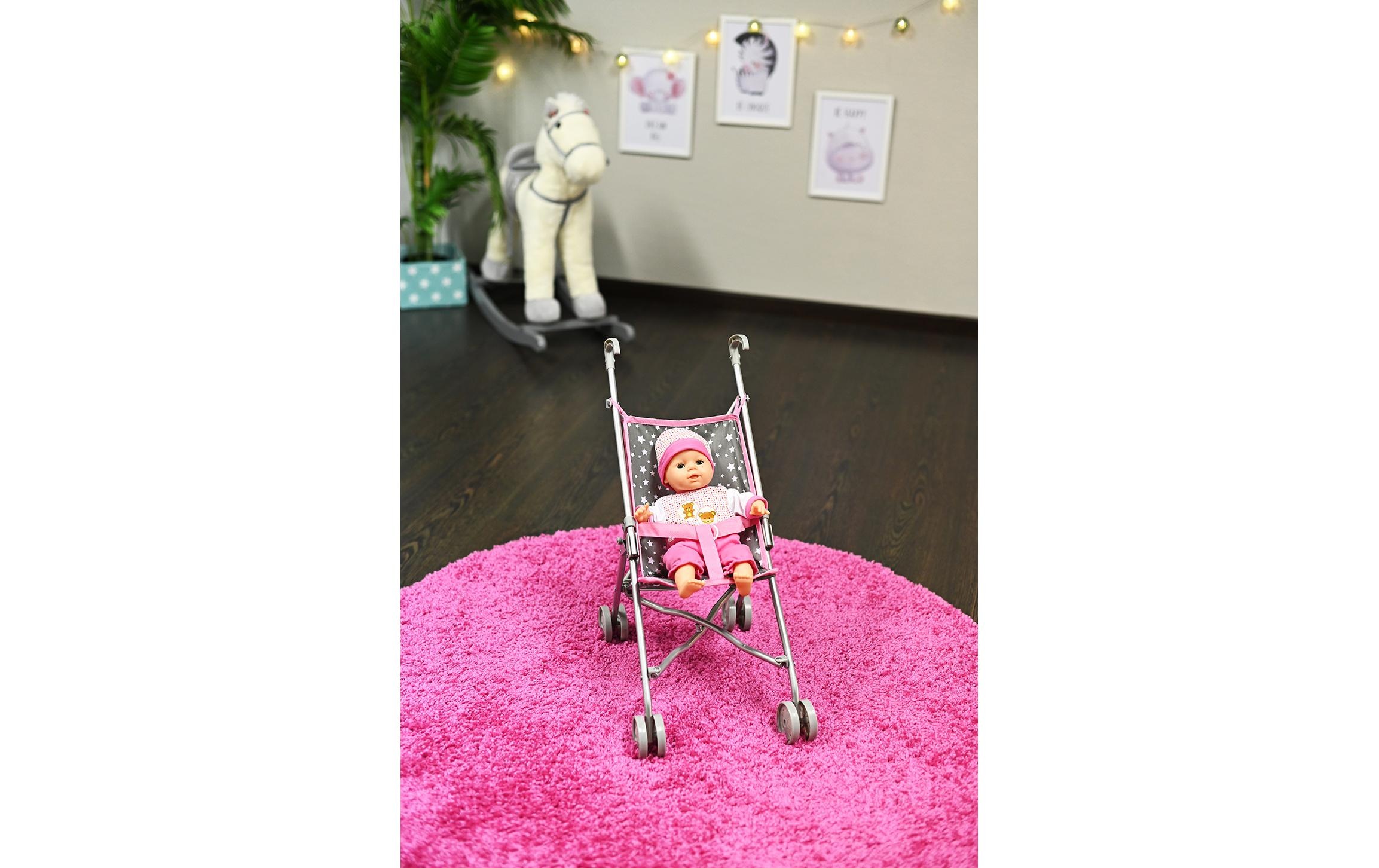 Knorrtoys® Puppenbuggy »Puppenbuggy Sim - star grey«