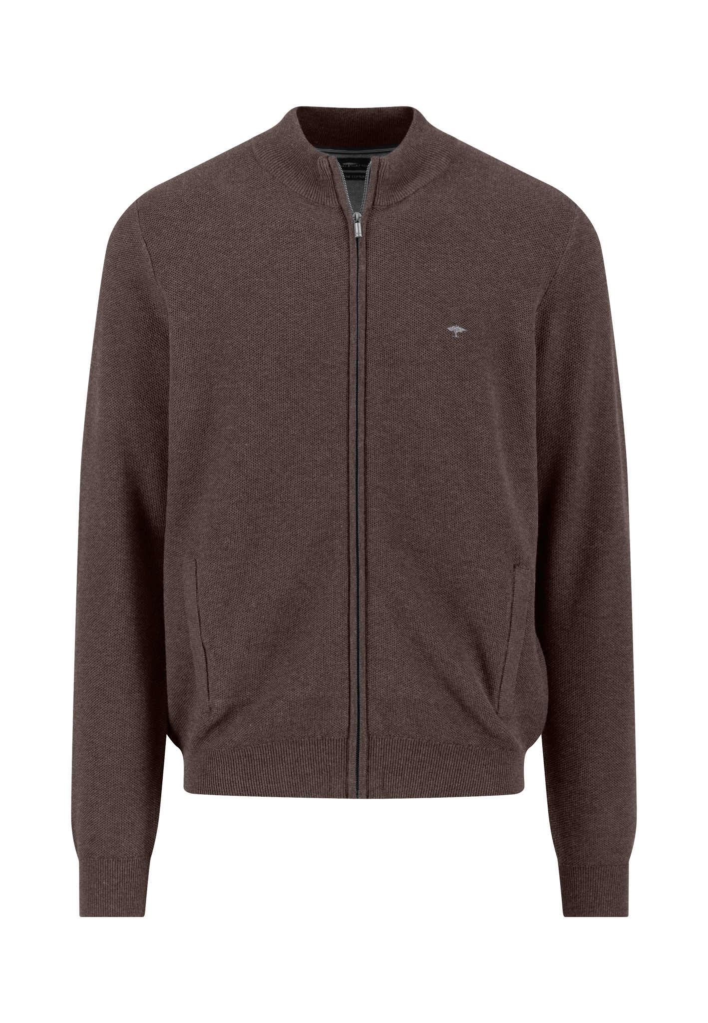 FYNCH-HATTON Strickpullover mit Logo Stickerei