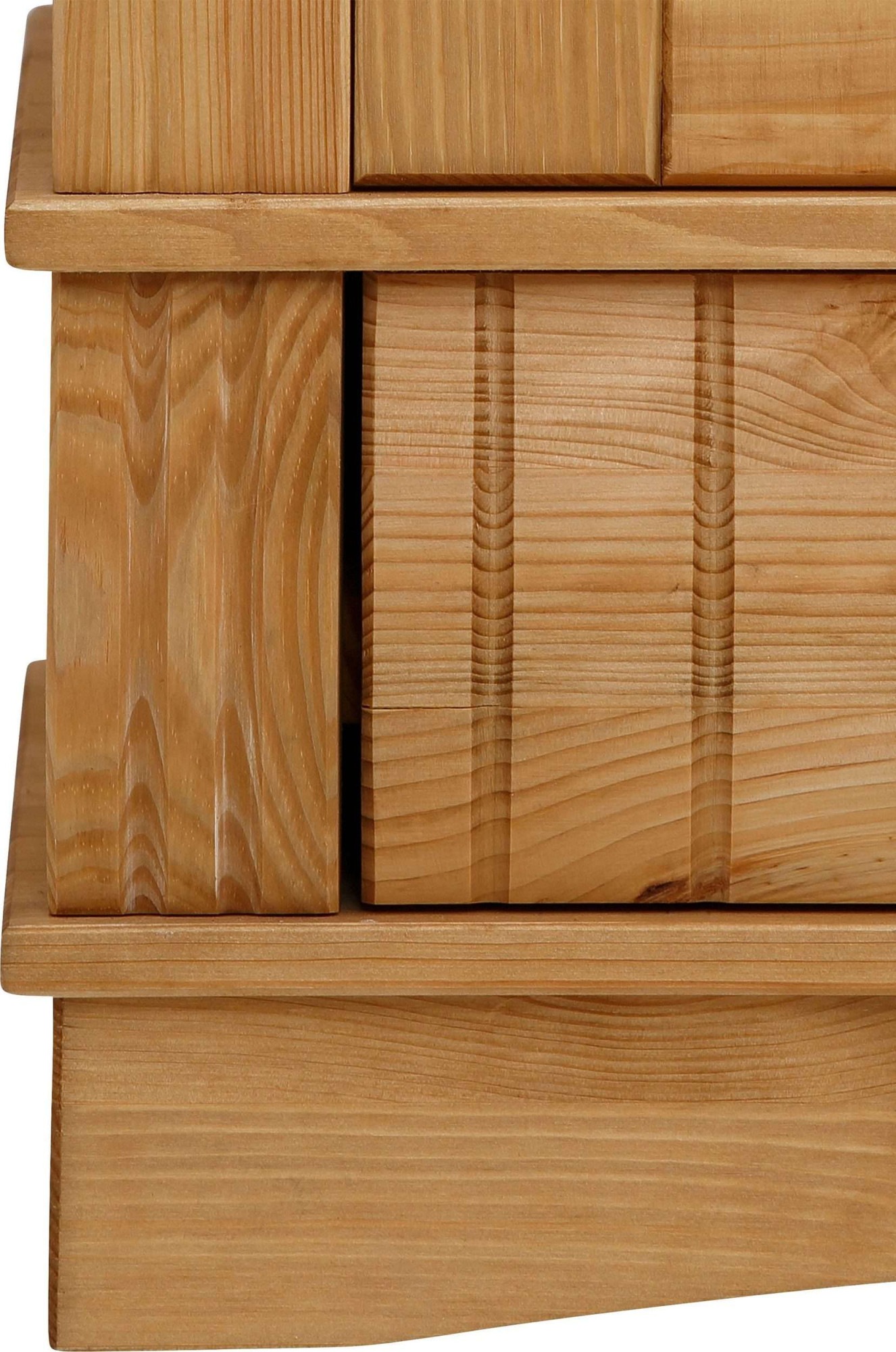 Home affaire Kleiderschrank »Teresa«, 3 Türen, aus massiver Kiefer, Breite 152 cm, mit Spiegel, FSC®