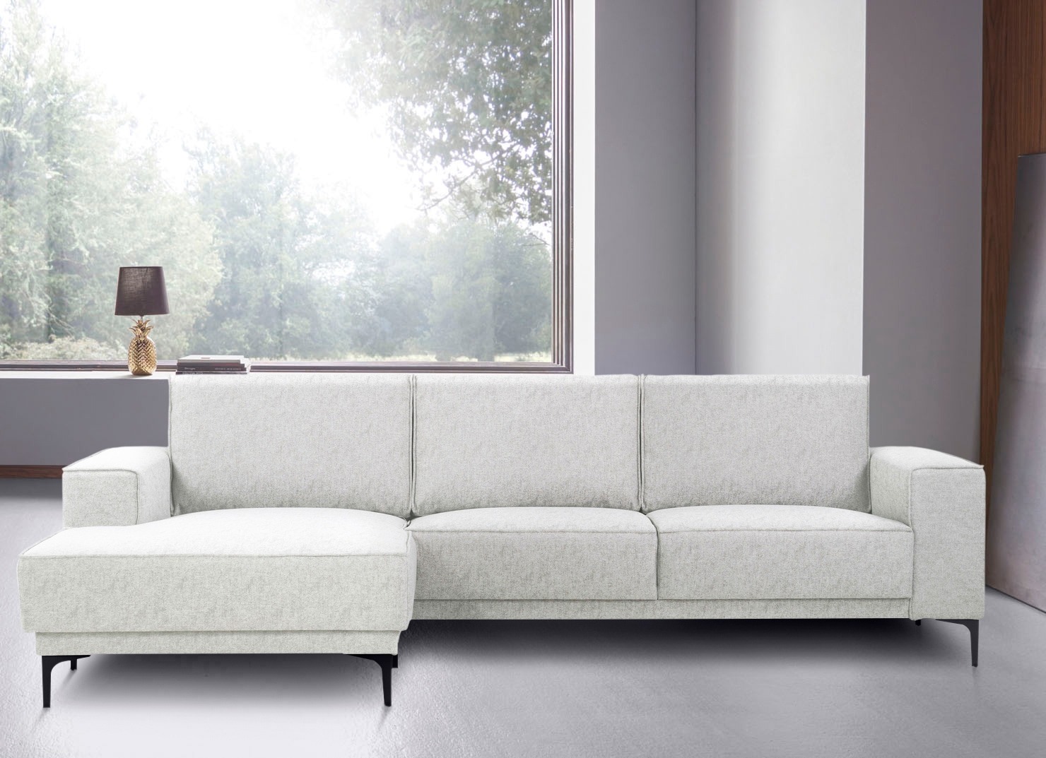 Places of Style Ecksofa »Oland«, 280 cm, im zeitlosem Design und hochwertiger Verabeitung