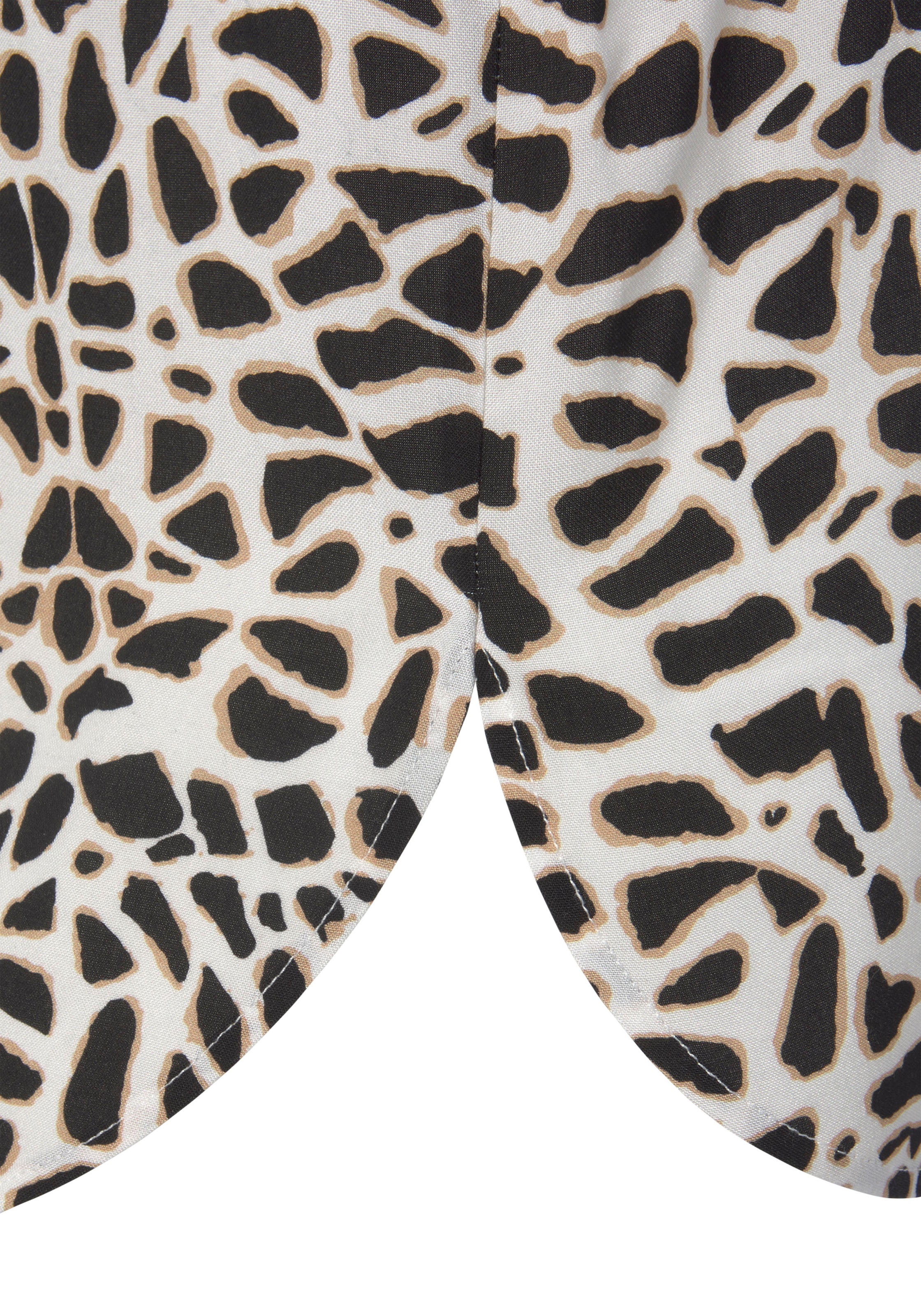 LASCANA Blusentop, mit Animalprint und V-Ausschnitt, Blusenshirt, casual