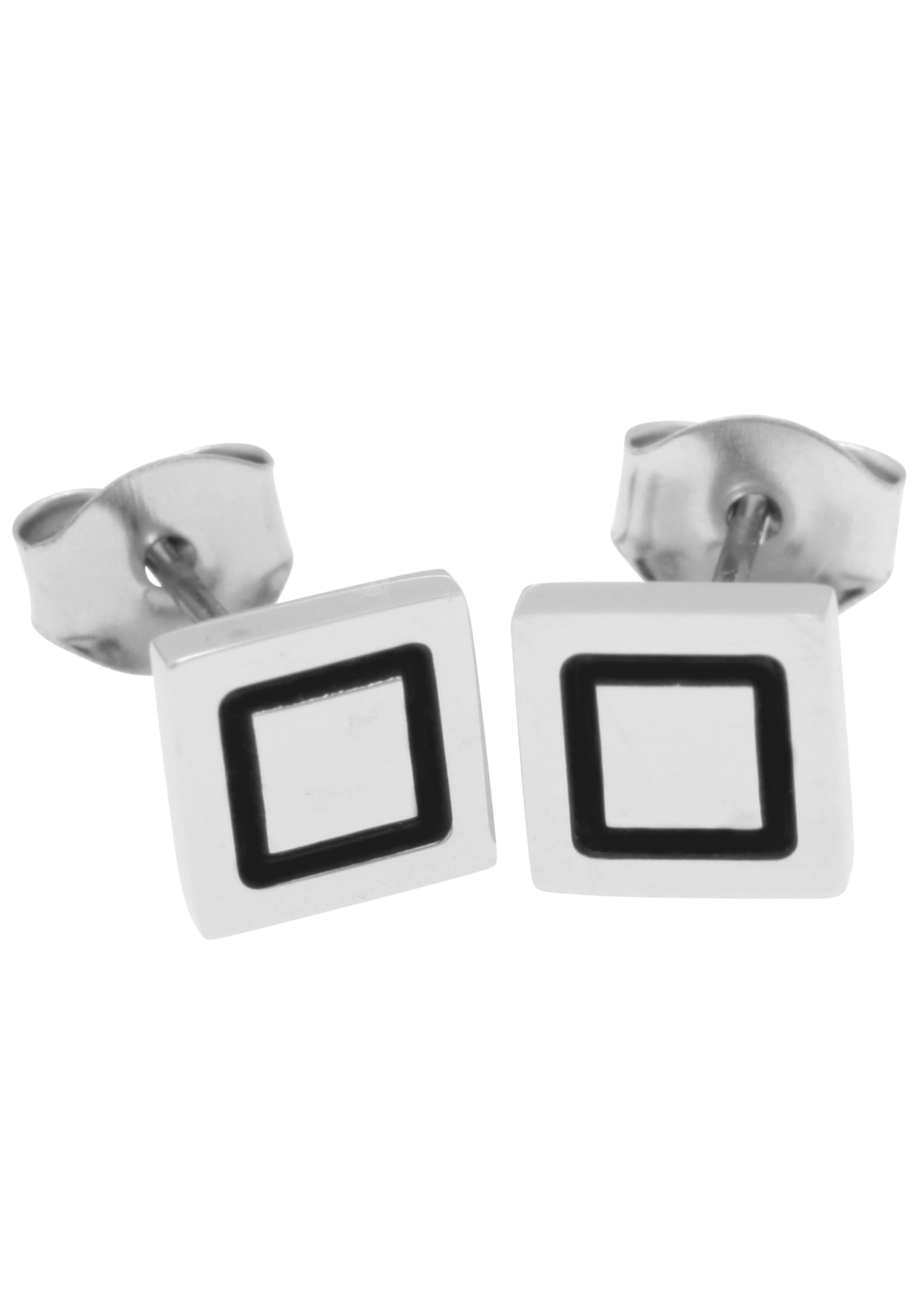 Firetti Paar Ohrstecker »Schmuck Geschenk Ohrschmuck Quadrat«, Made in Germany