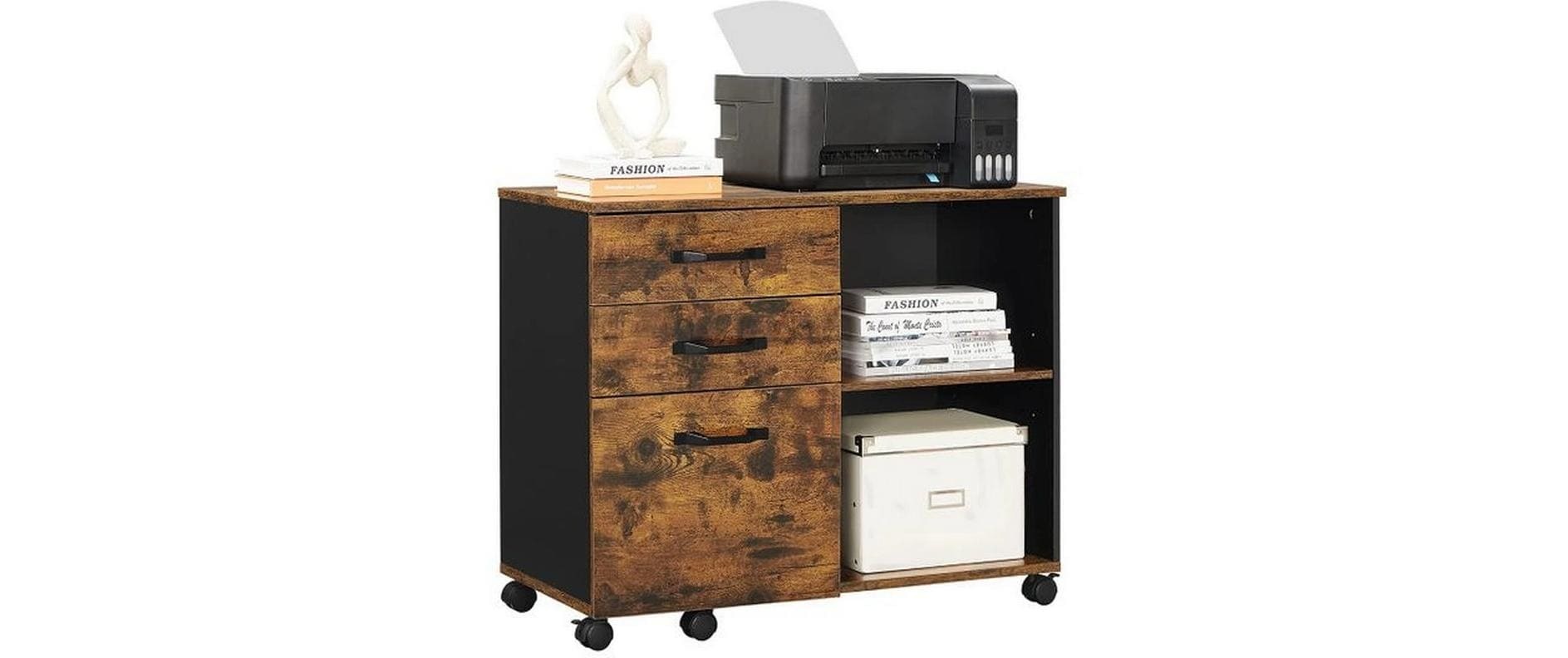 SONGMICS Aktenschrank »mit Rollen 80 x 40 x 66 cm«